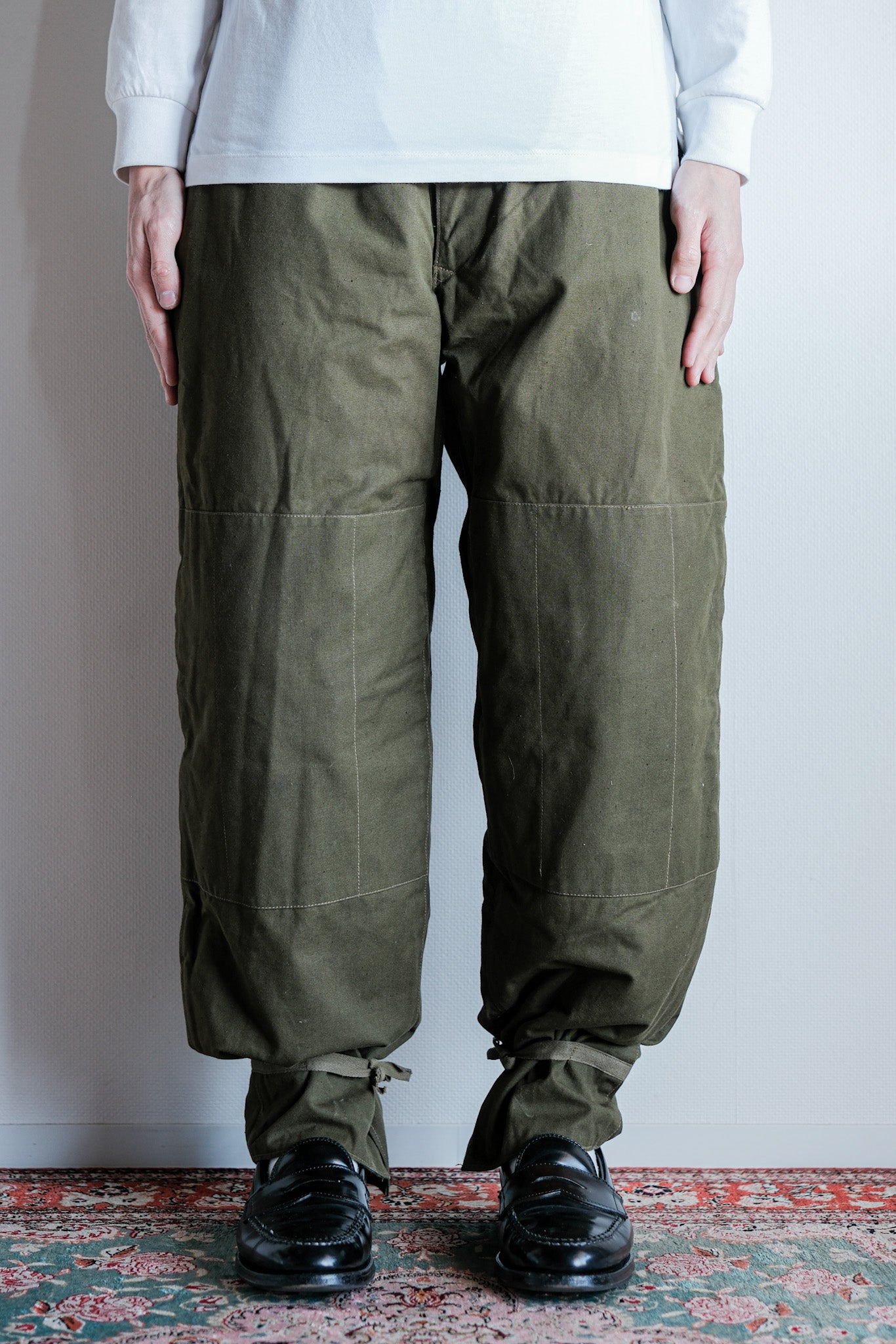【~50's】Czechoslovakian Air Force Dubaky Camouflage Reversible Trousers Size.2B "Dead Stock"