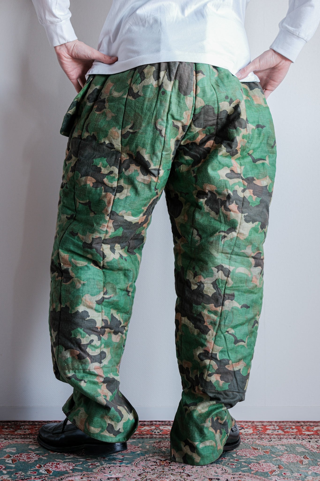 【~50's】Czechoslovakian Air Force Dubaky Camouflage Reversible Trousers Size.2B "Dead Stock"