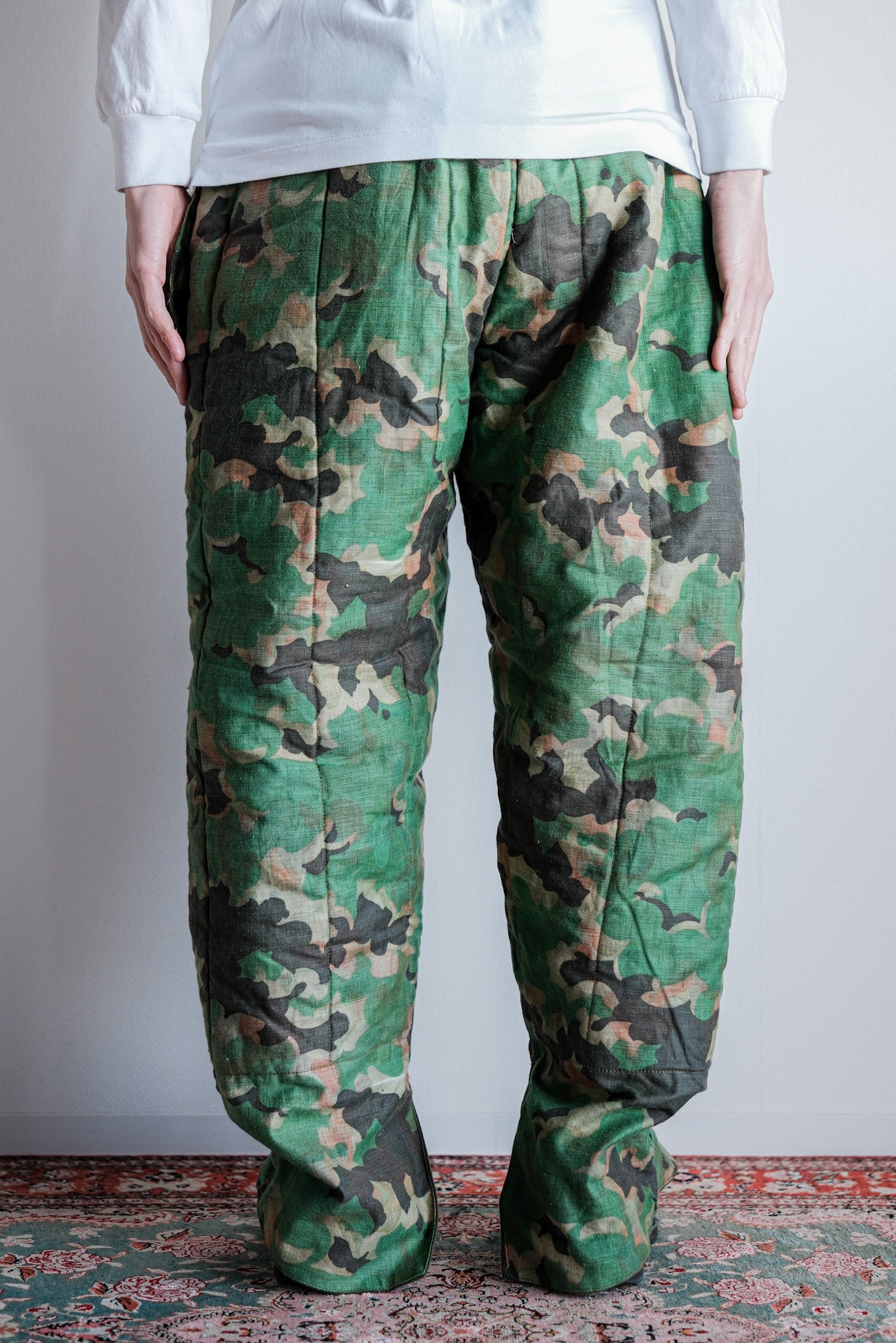 【~50's】Czechoslovakian Air Force Dubaky Camouflage Reversible Trousers Size.2B "Dead Stock"