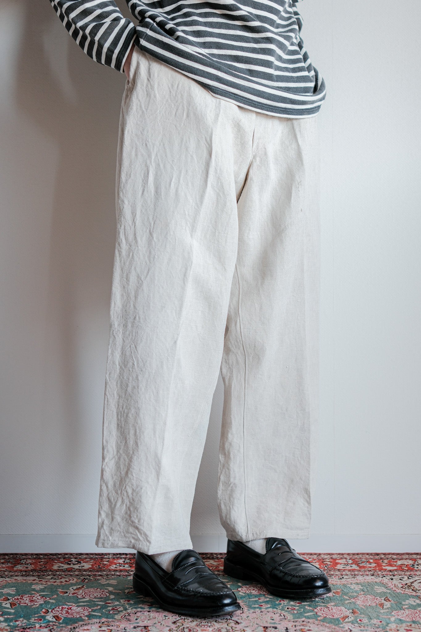 【~40's】WWⅡ German Navy Linen Bespoke Trousers "Kriegsmarine"