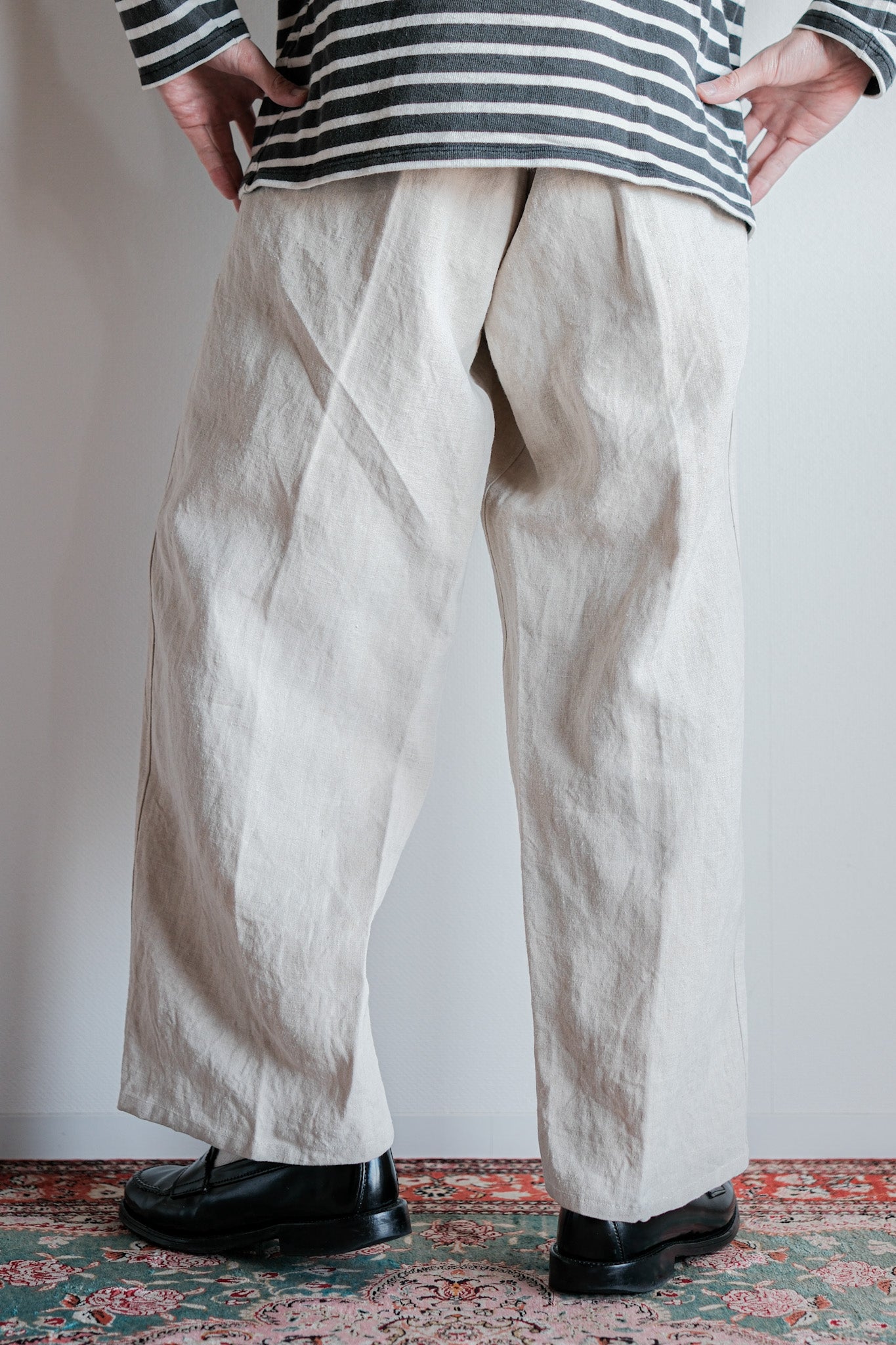 【~40's】WWⅡ German Navy Linen Bespoke Trousers "Kriegsmarine"