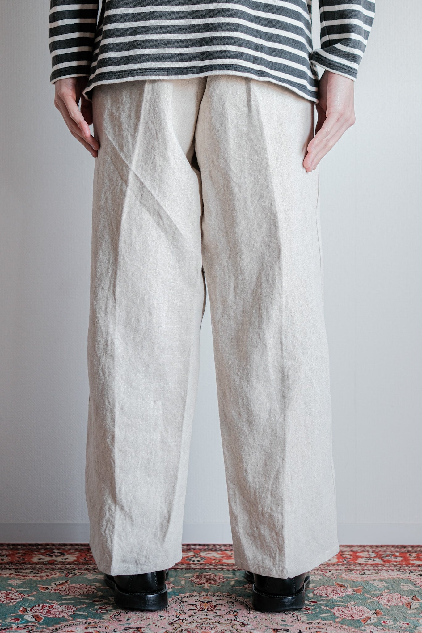 【~40's】WWⅡ German Navy Linen Bespoke Trousers "Kriegsmarine"