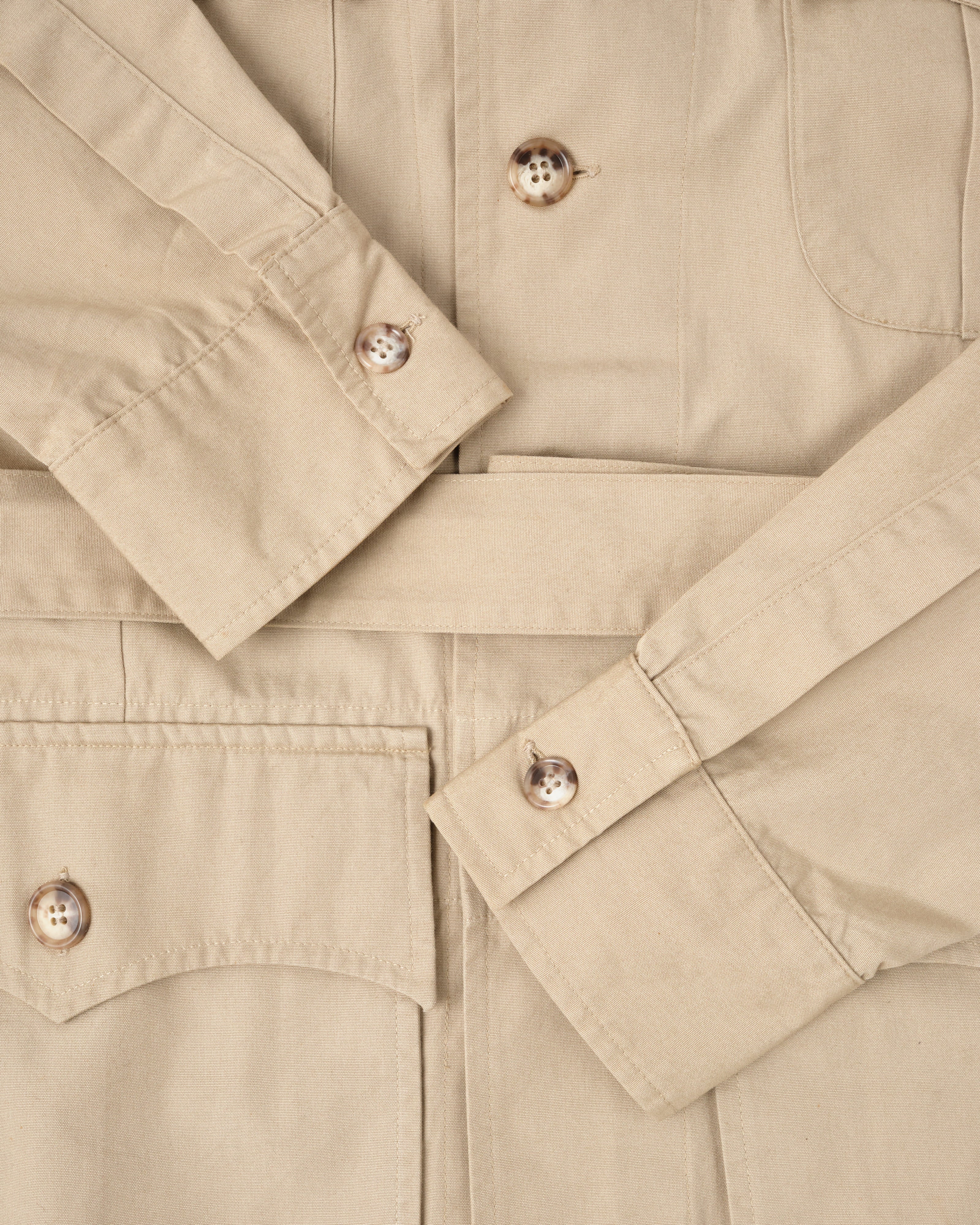 【~80's】Vintage Willis&Geiger Bush Poplin Safari Jacket Size.42 "Made in U.S.A."