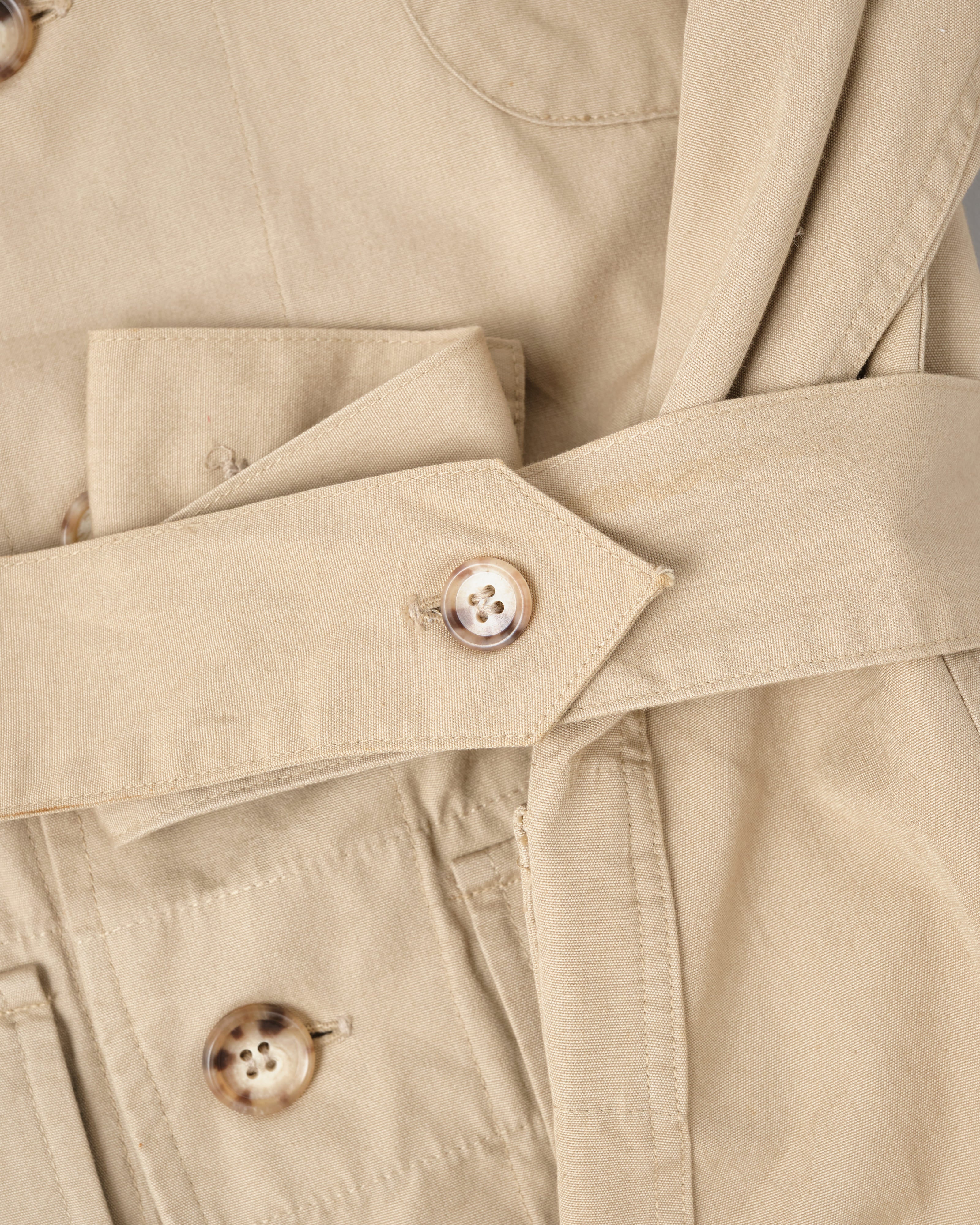 【~80's】Vintage Willis&Geiger Bush Poplin Safari Jacket Size.42 "Made in U.S.A."