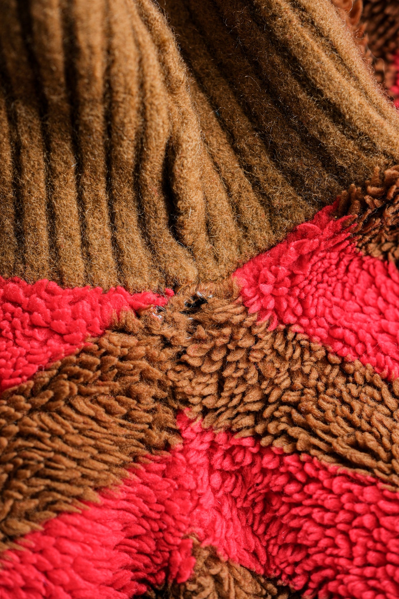 【~60's】British Vintage 2 Tone Striped High Necked Sweater