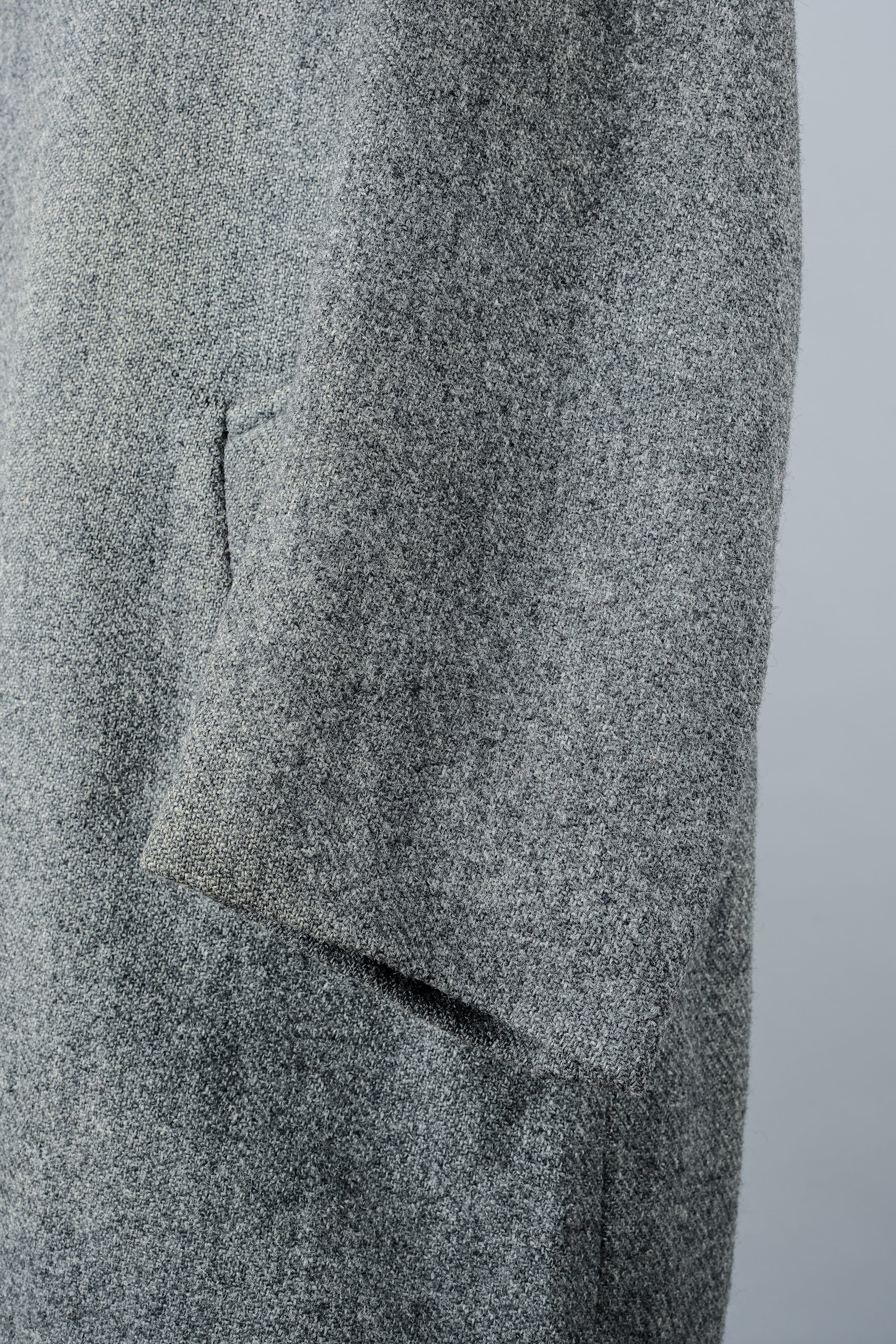 【~80's】Vintage Burberrys Saddle Shoulder Wool Balmacaan Coat Size.50RL "HARRIS TWEED" "Modified"