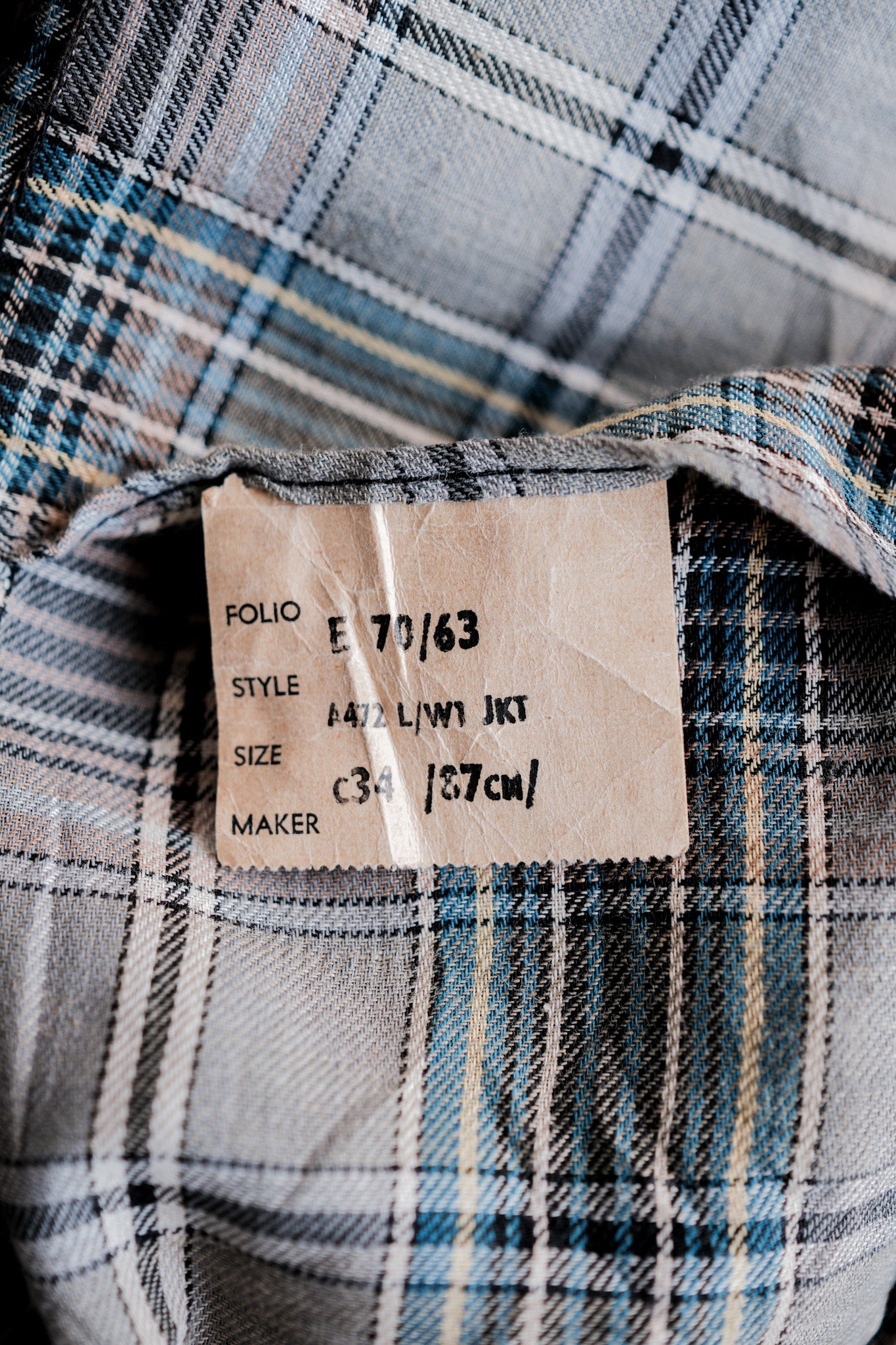 【~70's】Vintage Barbour "INTERNATIONAL LIGHTWEIGHT SUIT" Yellow Label Size.34