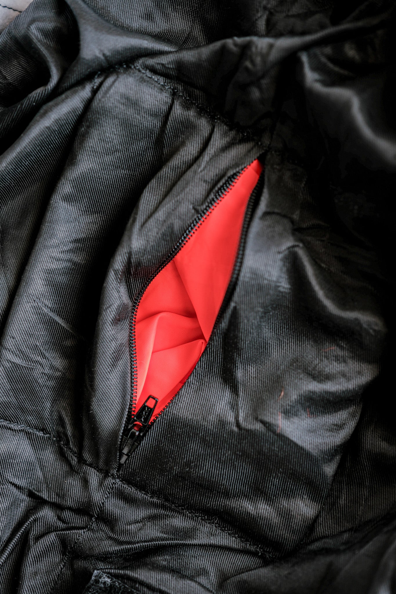 【~70's】French Air Force Pilot Leather Jacket With Chin Strap Size.96L "Full Set"