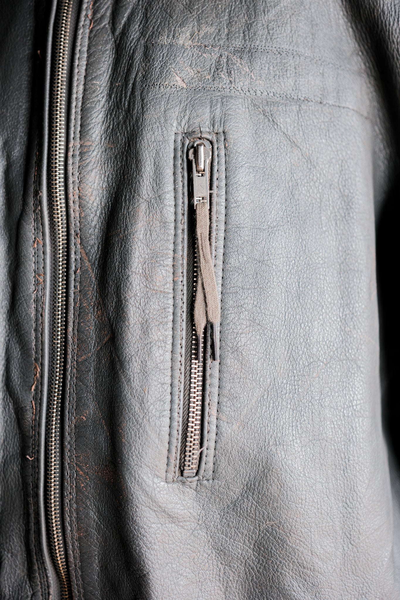 【~70’s】West German Air Force Pilot Leather Jacket Size.170/100