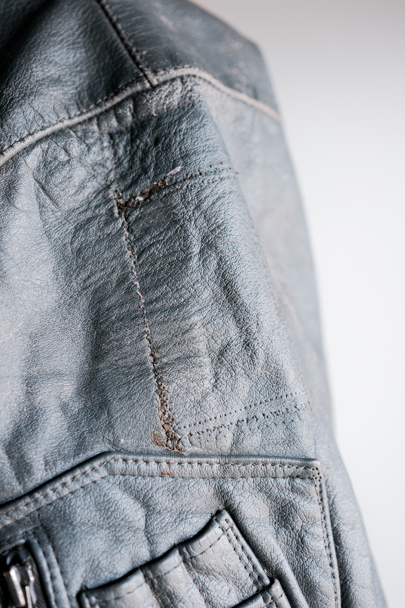 【~70’s】West German Air Force Pilot Leather Jacket Size.170/100