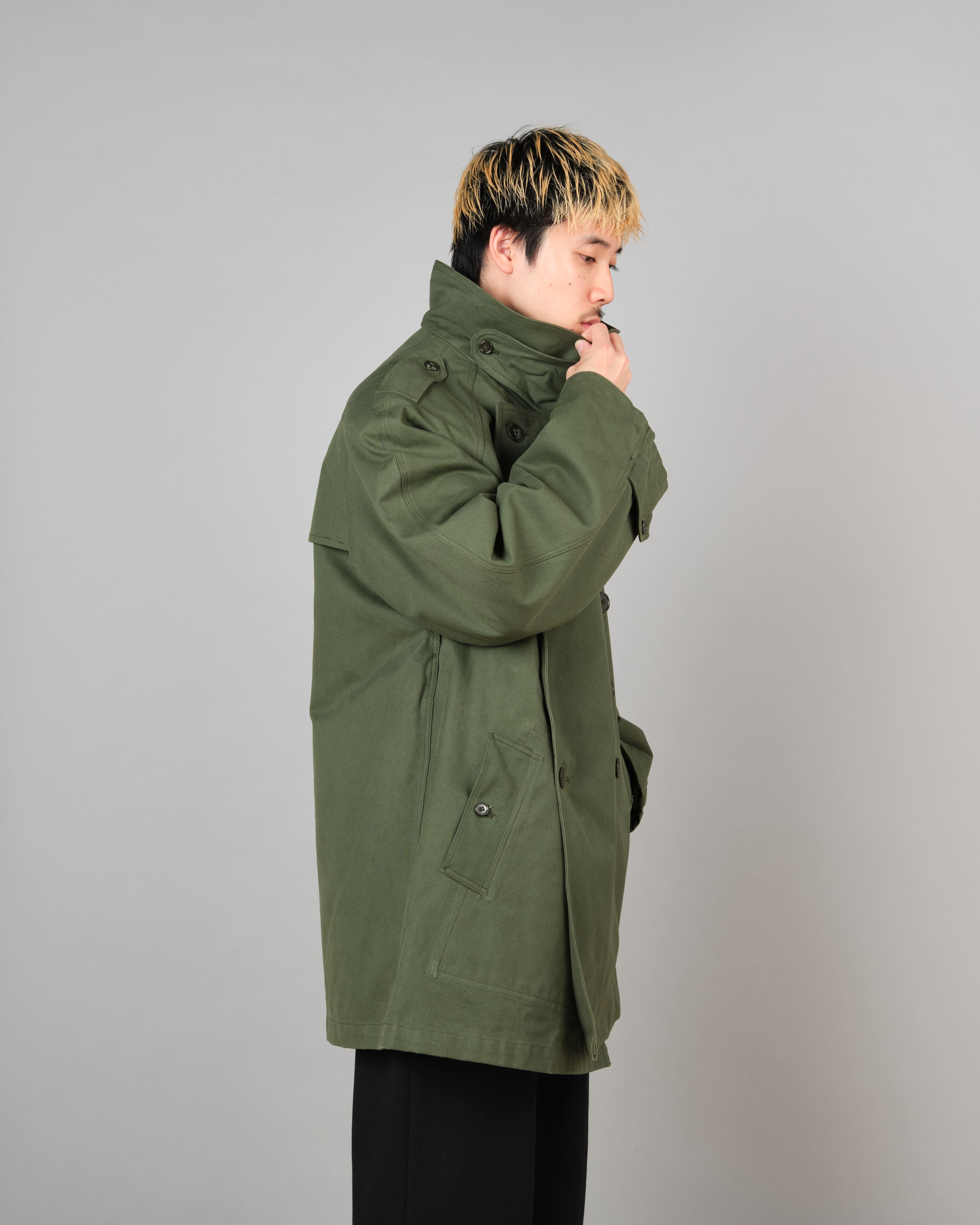 【~50's】French Air Force M38 Double Breasted Motorcycle Jacket With Liner Size.96-100 "Dead Stock"