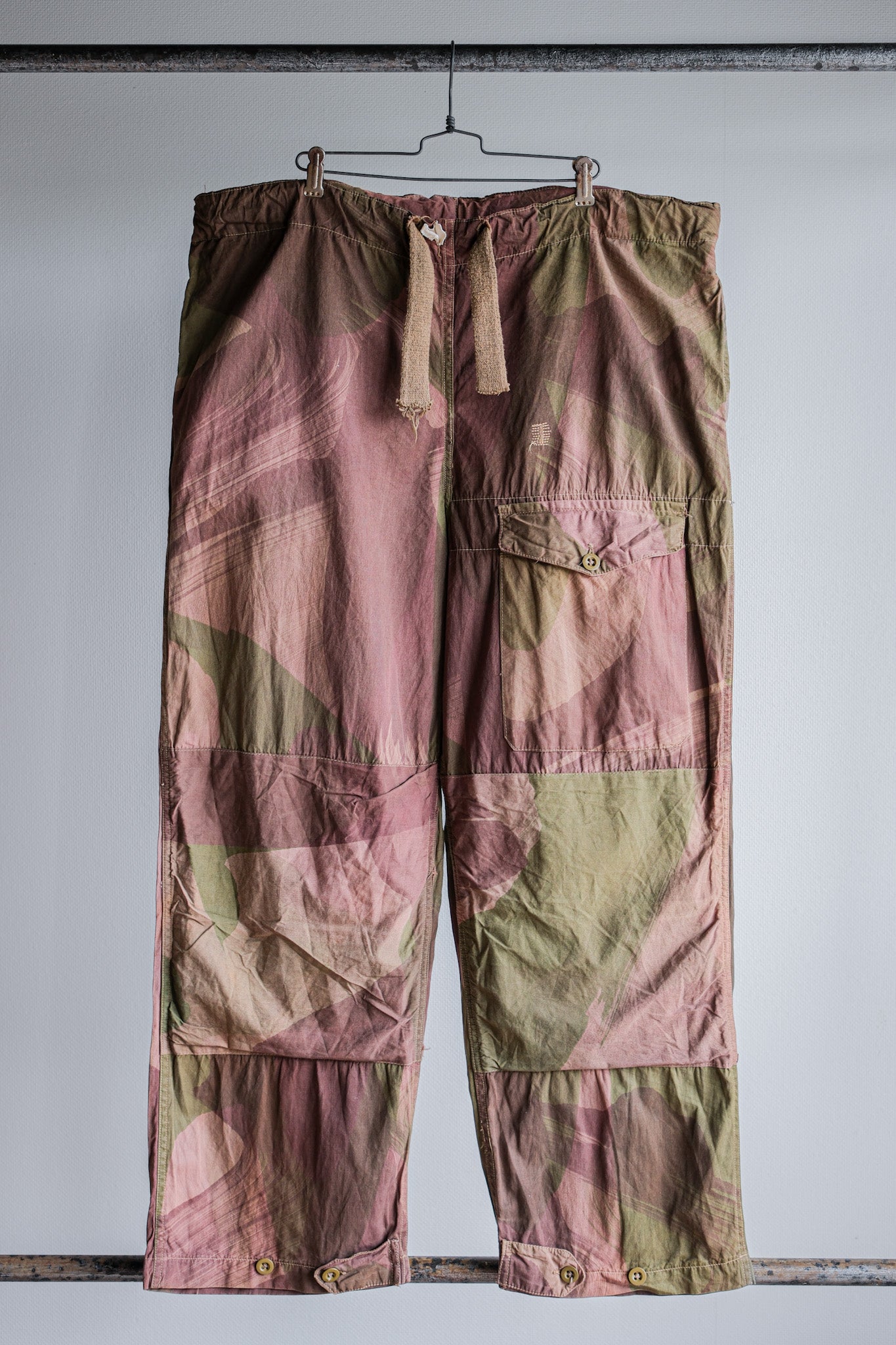 【~40's】WWⅡ British Army Camouflage Windproof Trousers "SAS"
