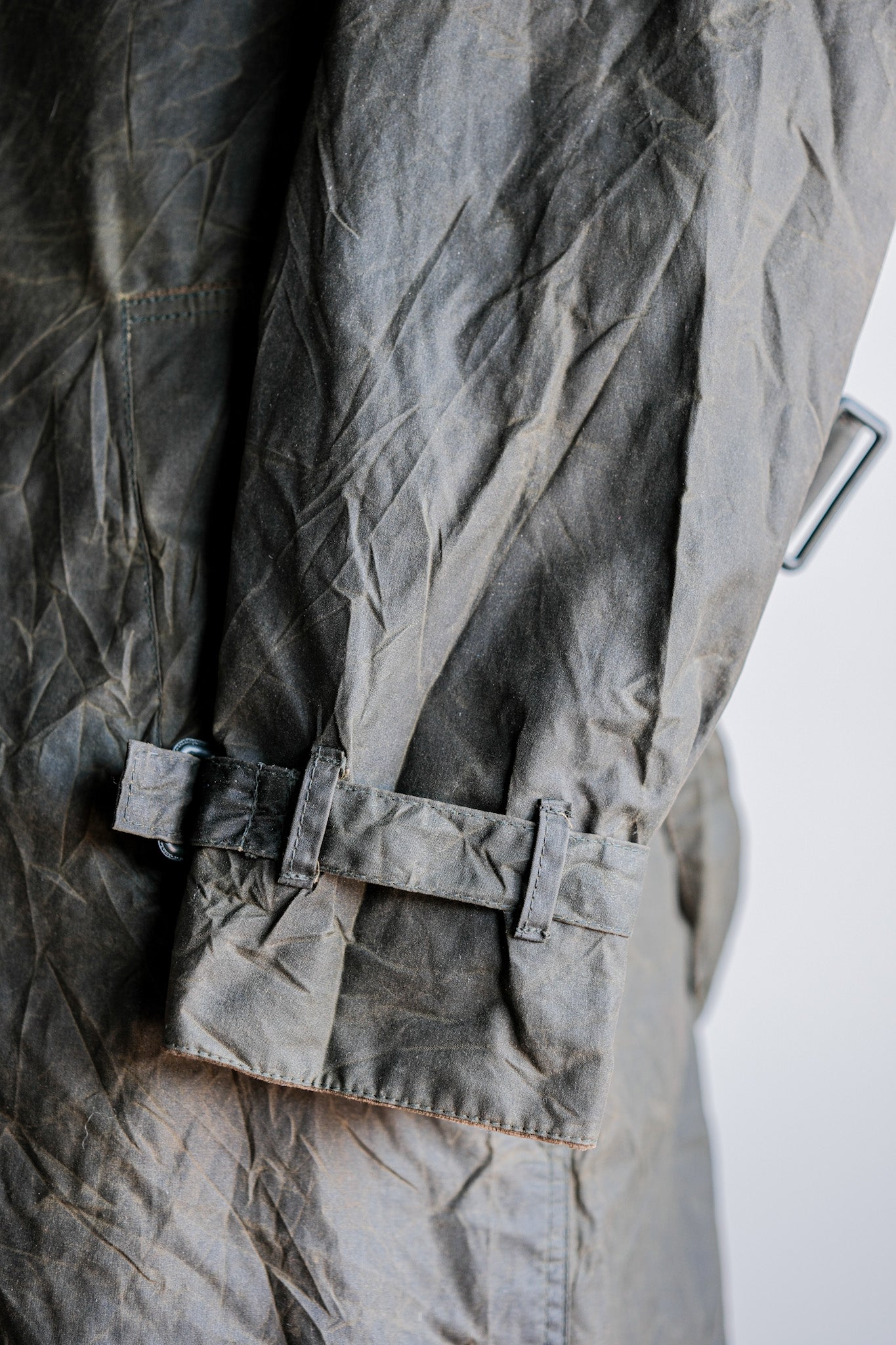 【~90's】Vintage Barbour "TRENCH COAT" 3 Crest