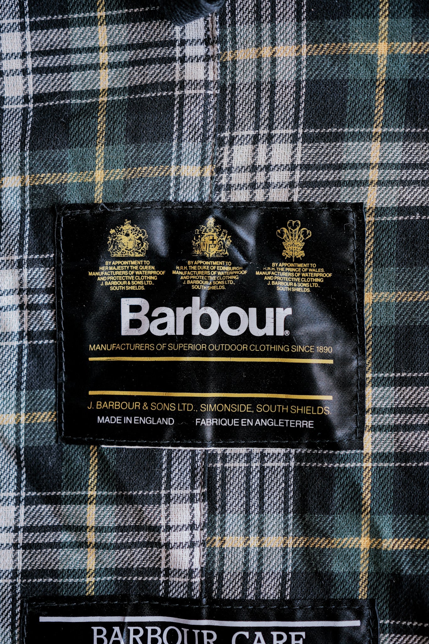 【~90's】Vintage Barbour "TRENCH COAT" 3 Crest
