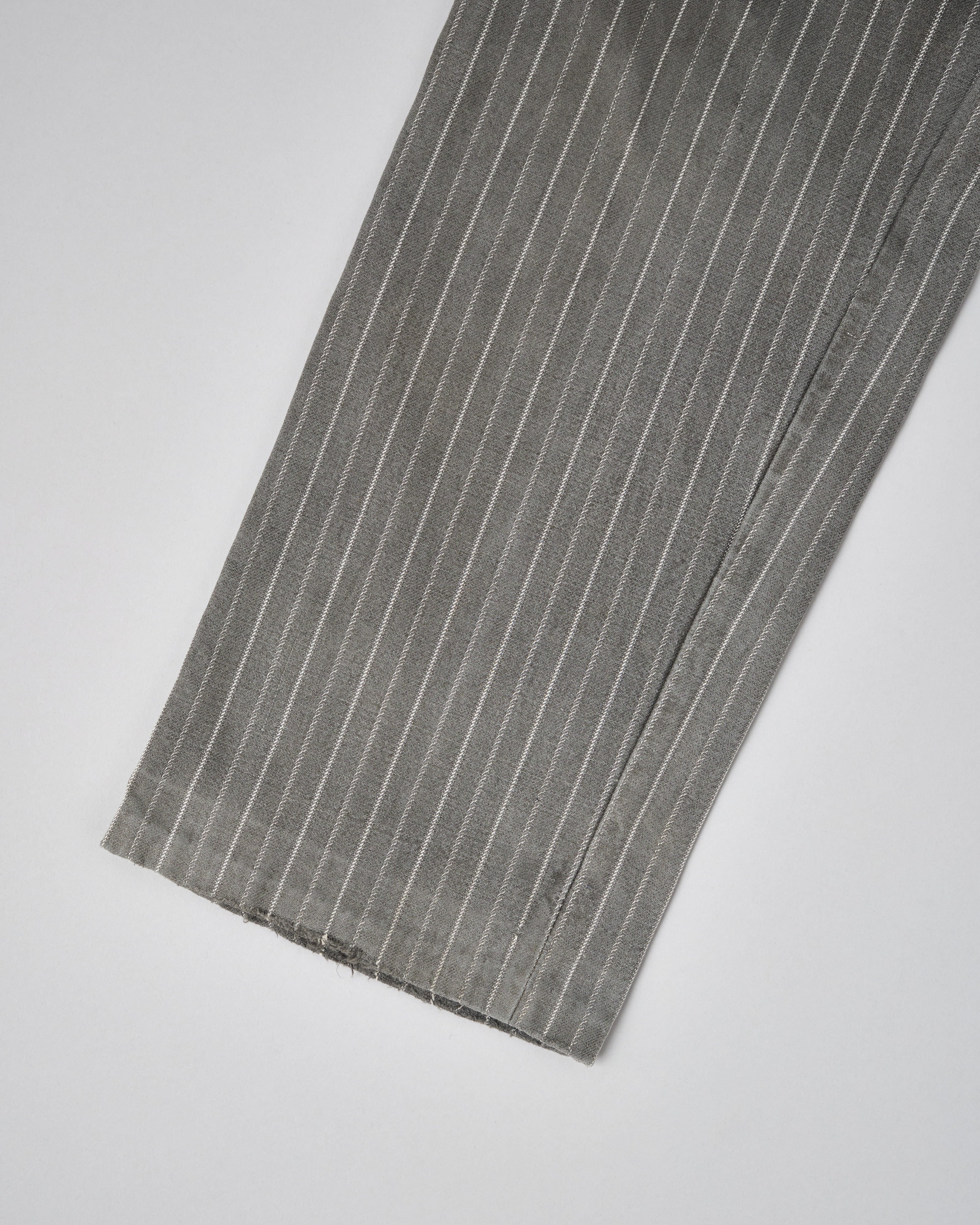 【~40’s】French Vintage Cotton Striped Work Pants "Le Mont St Michel"