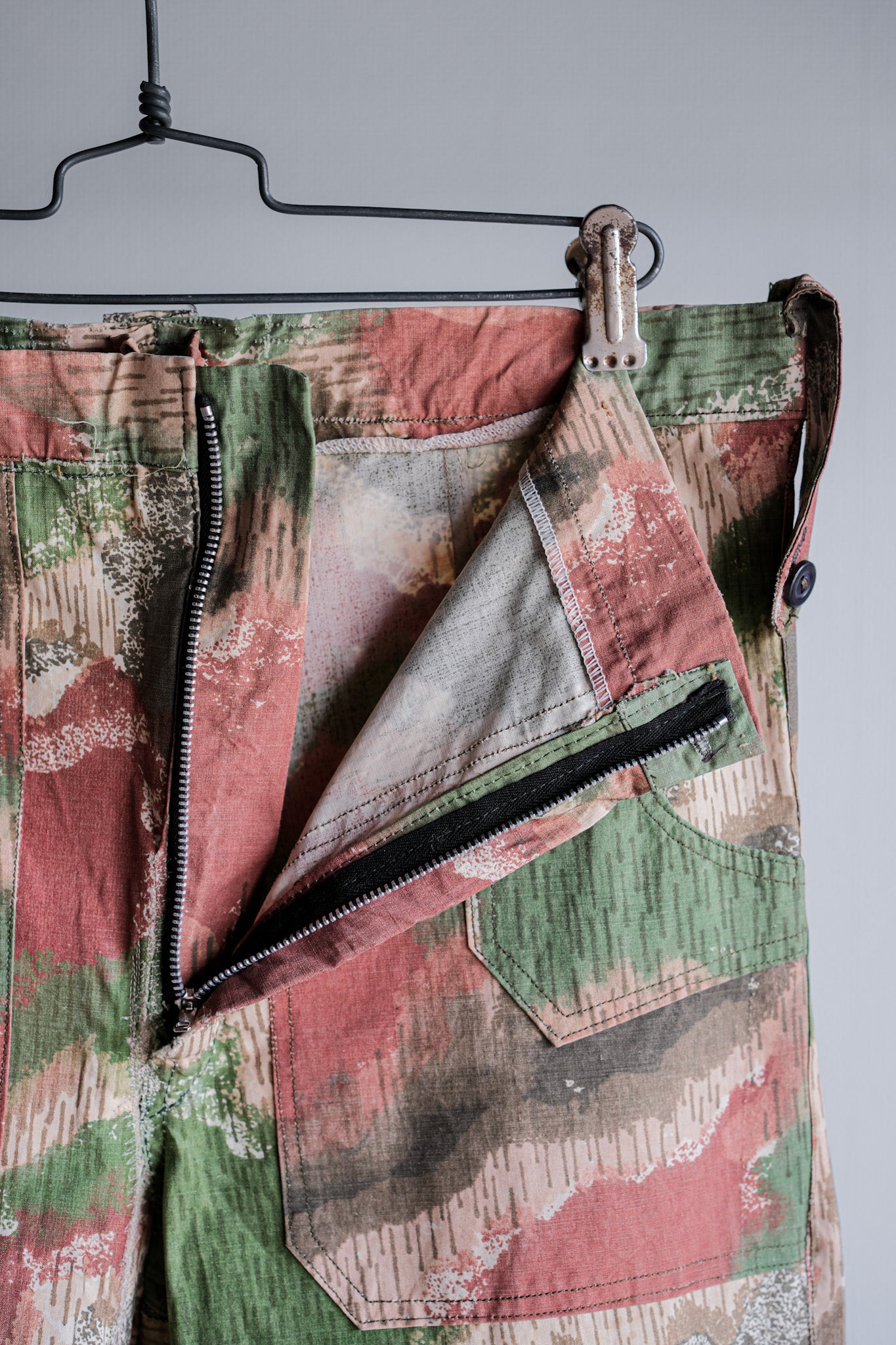 【~60's】Czechoslovakian Army Sumpfmuster Pattern Camouflage Trousers "Localmade"