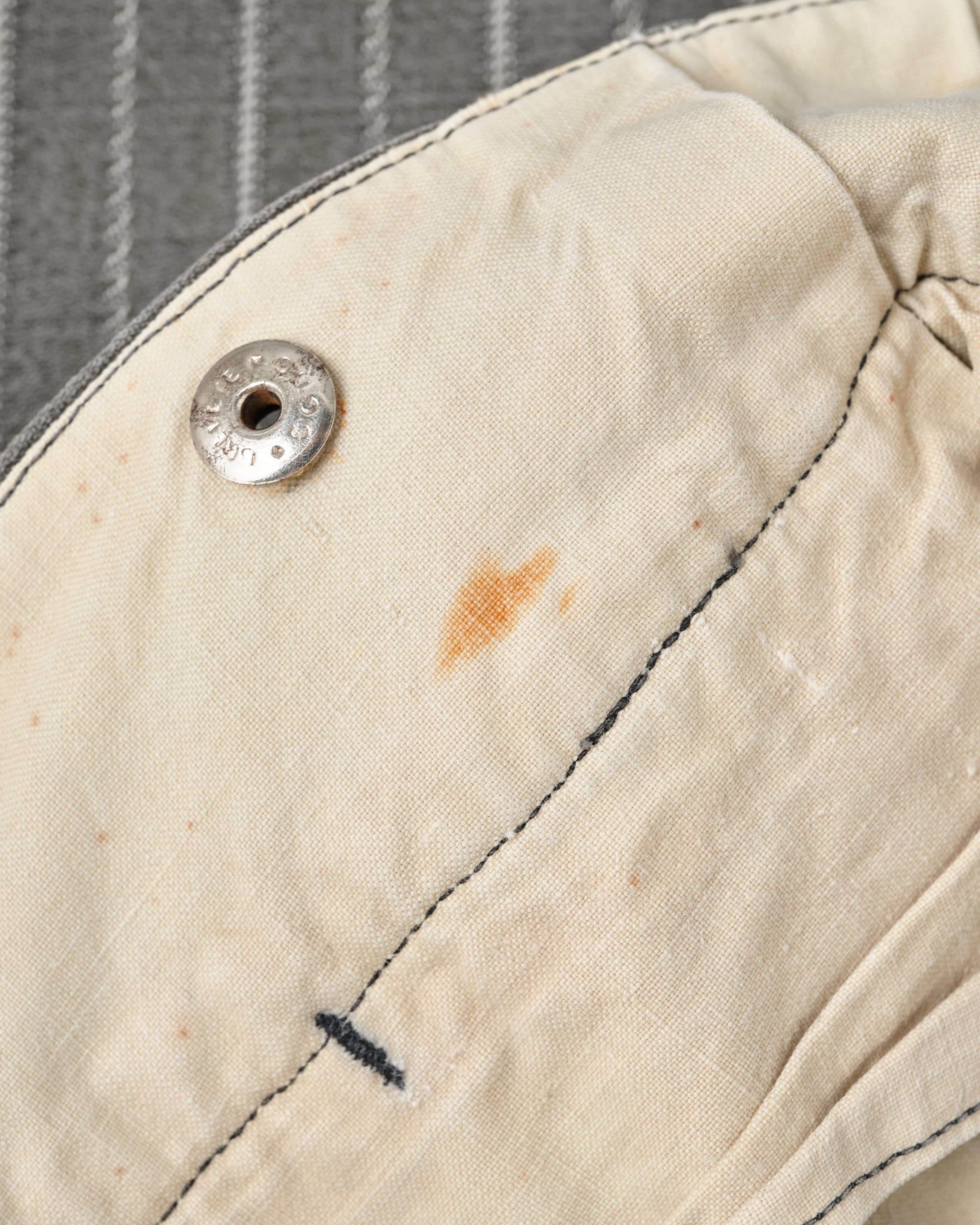 【~40’s】French Vintage Cotton Striped Work Pants "Le Mont St Michel"