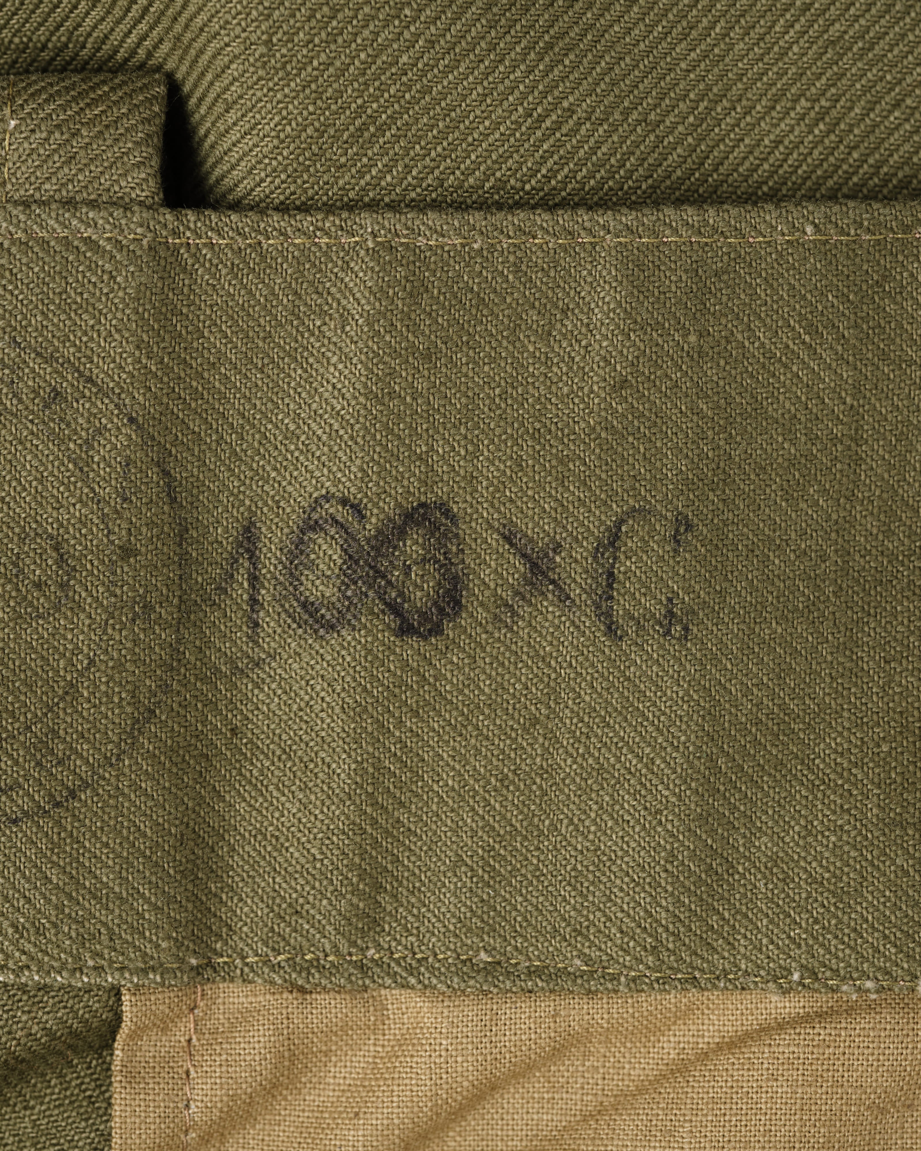 【~40's】French Army M47 Field Trousers With 3 Top Buttons Size.100XC "1st Type" "Dead Stock"