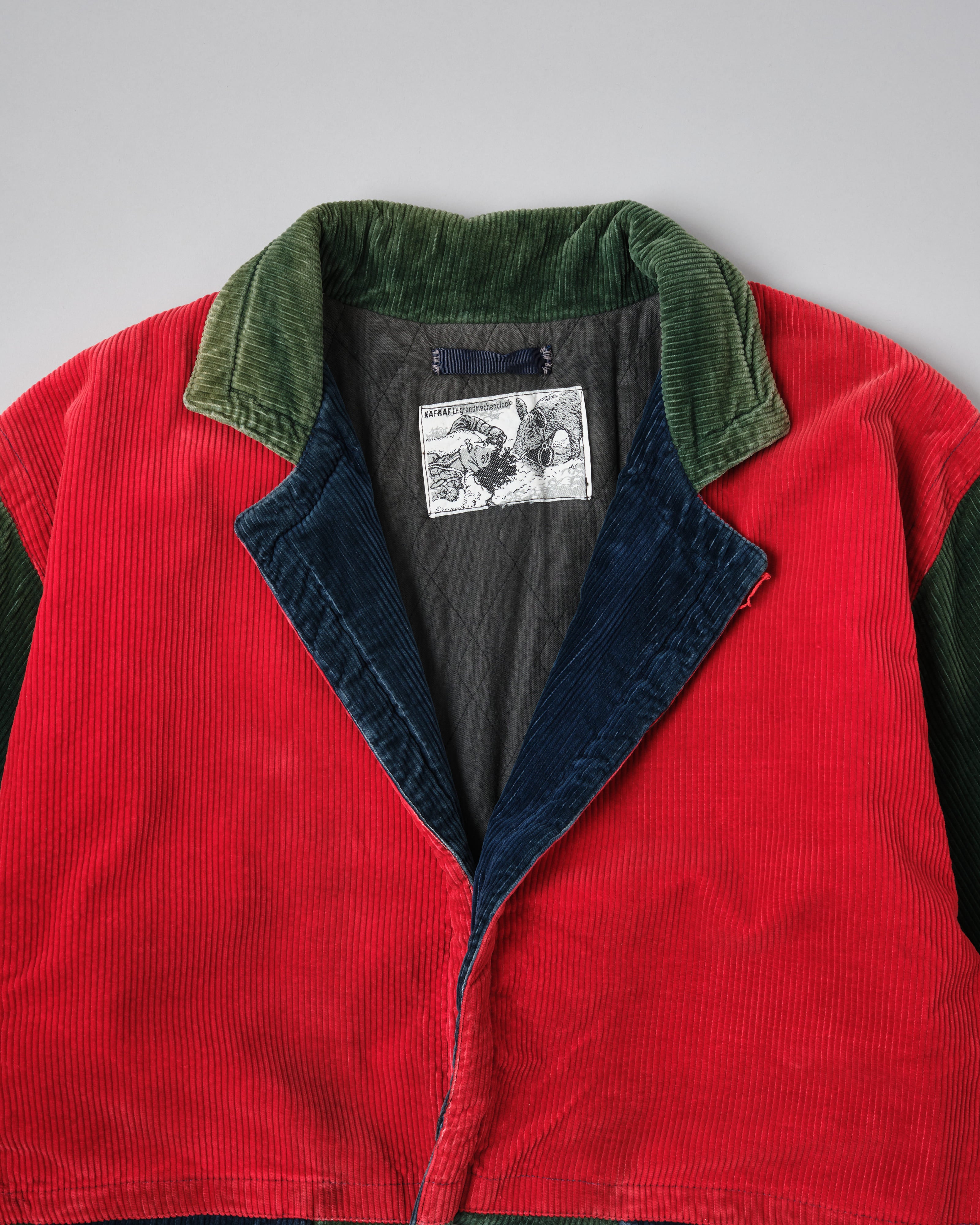 【~90’s】Old NAF NAF Crazy Pattern Corduroy Jacket