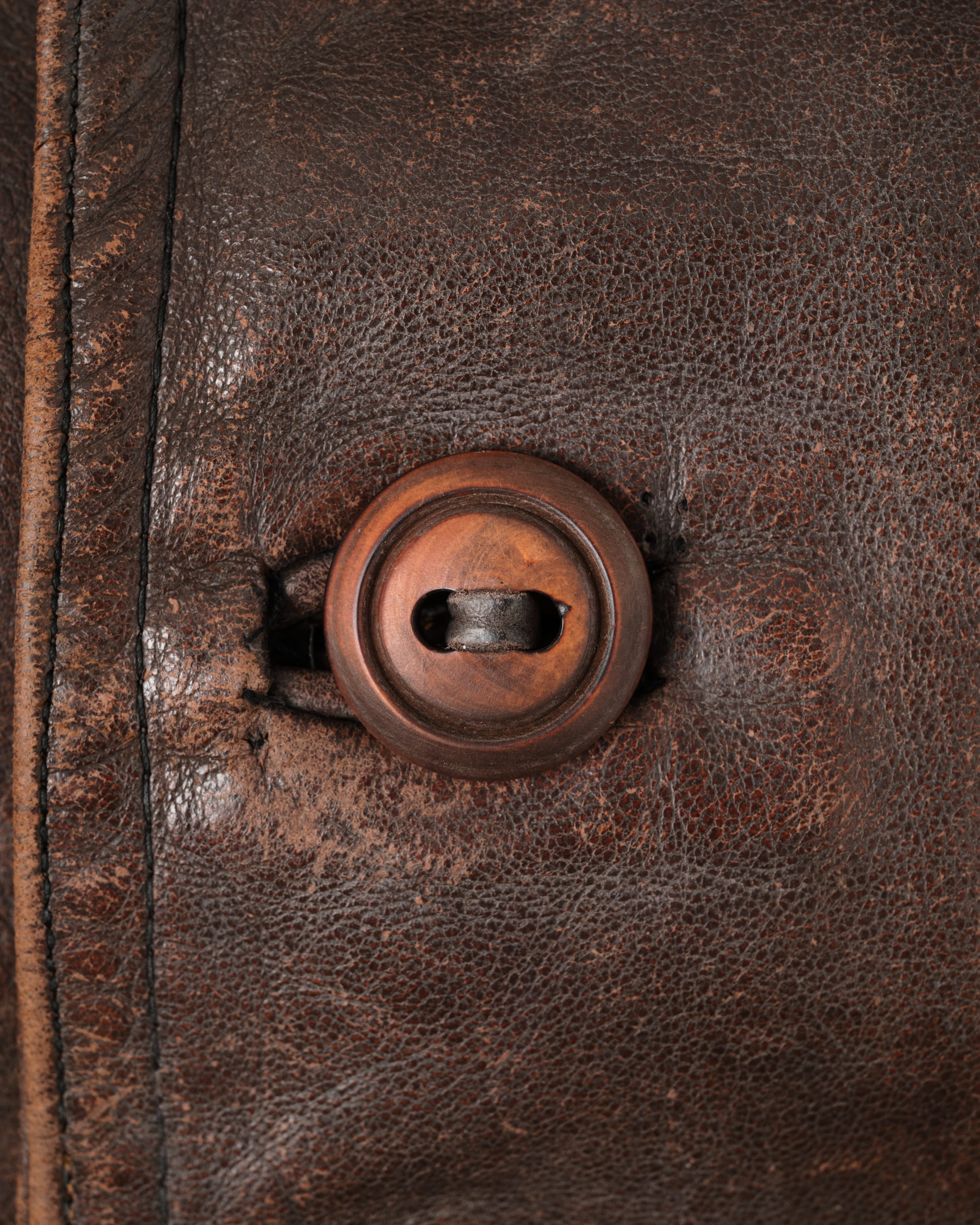 【~40's】French Army Cavalier Leather Vest