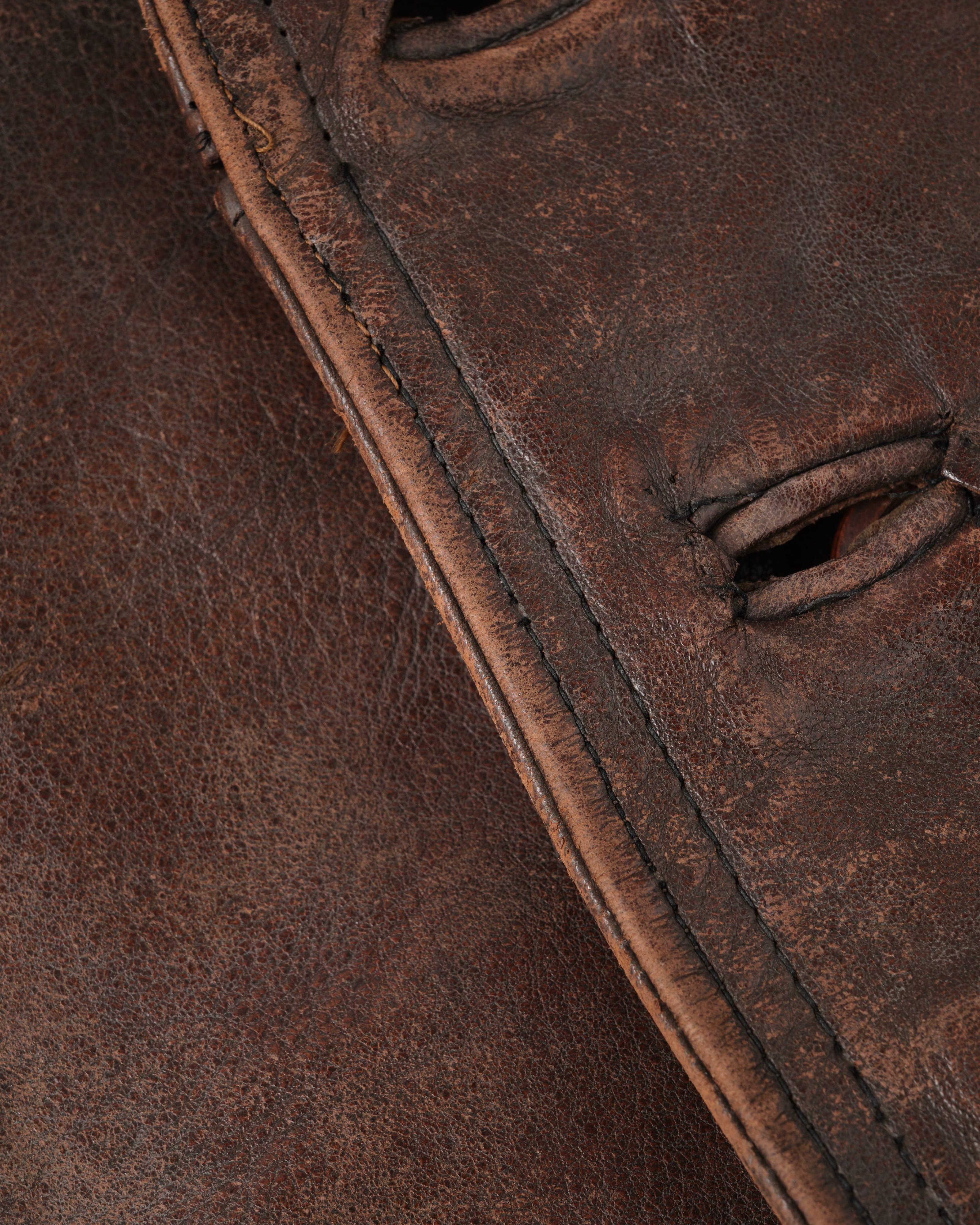 【~40's】French Army Cavalier Leather Vest