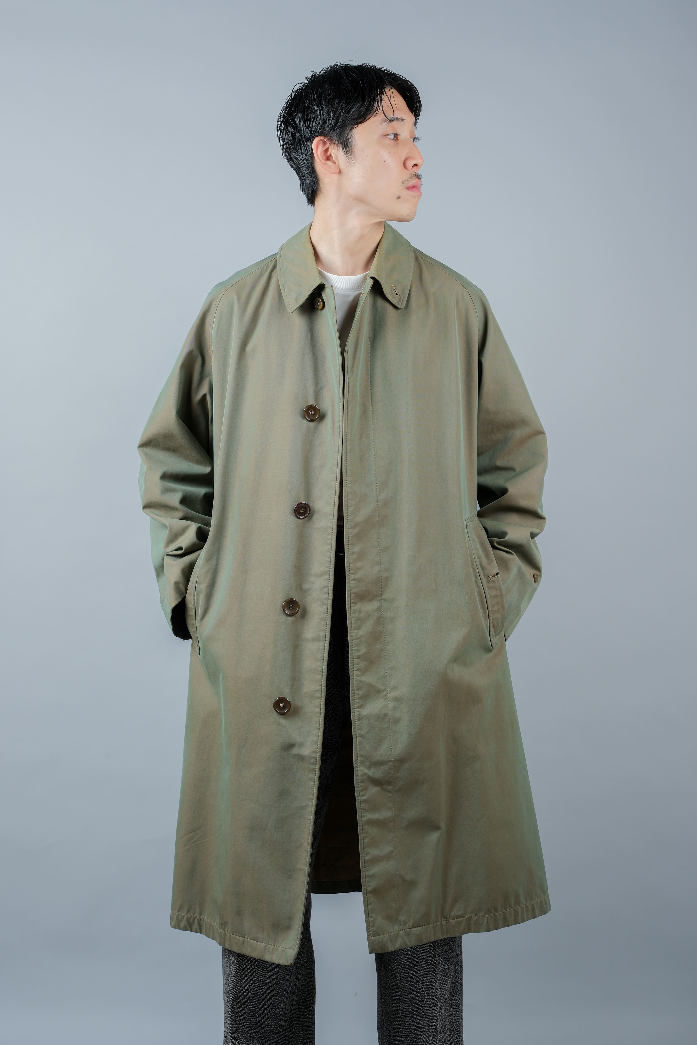【~60's】Vintage Burberrys Single Raglan Balmacaan Coat C100 Size.34REG "COMMANDER Ⅱ" "TAMAMUSHI" "PISSIMBONO GENOA 別注"