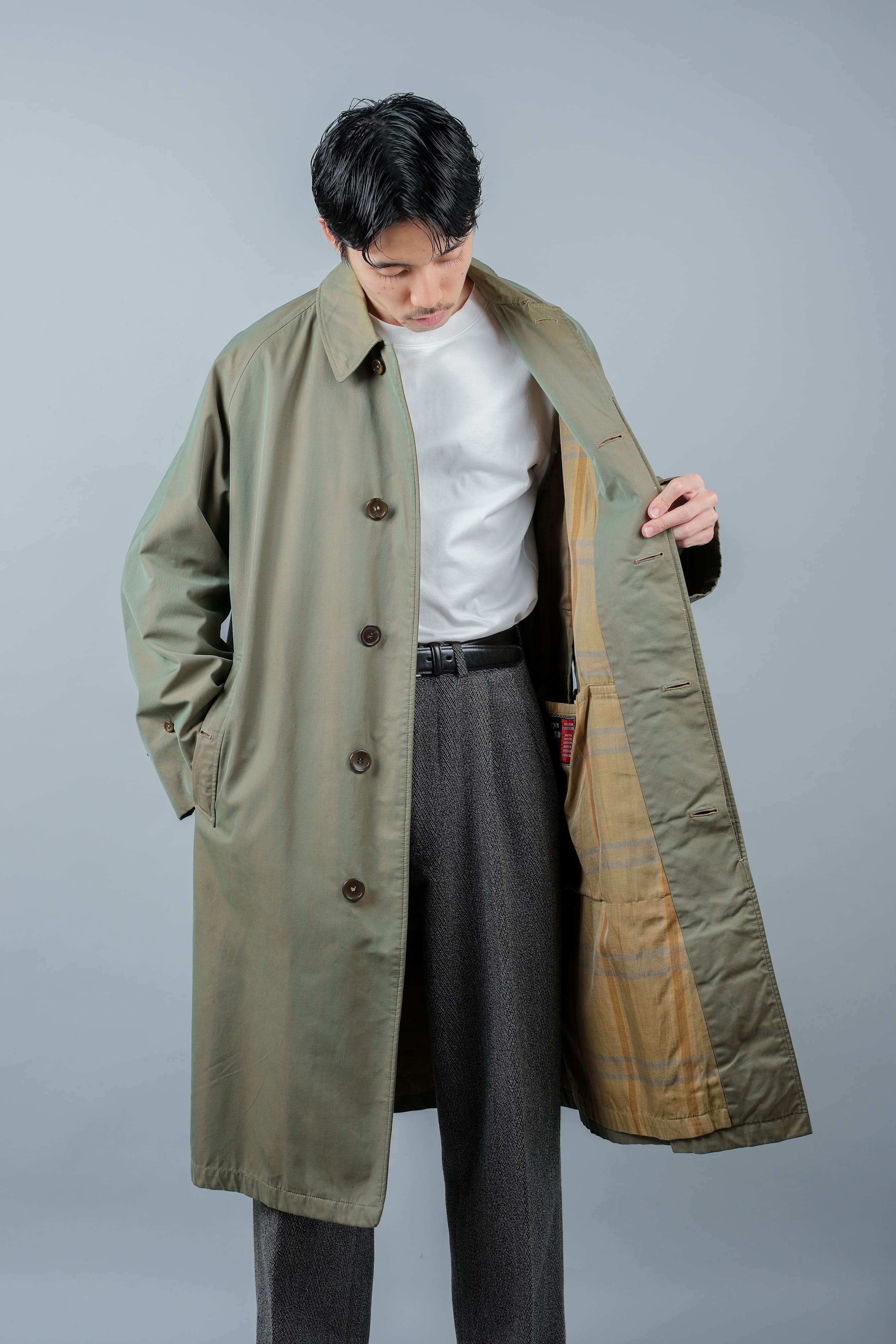 【~60's】Vintage Burberrys Single Raglan Balmacaan Coat C100 Size.34REG "COMMANDER Ⅱ" "TAMAMUSHI" "PISSIMBONO GENOA 別注"