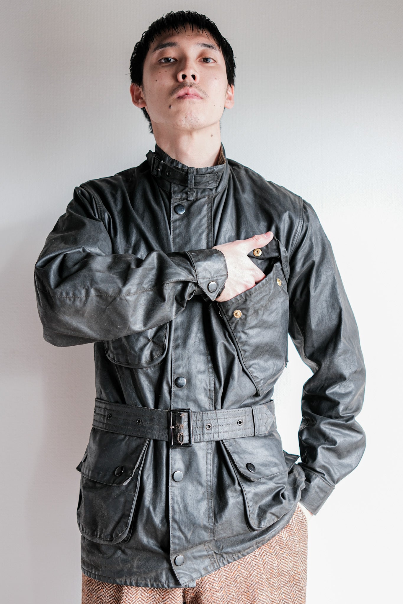 【~70's】Vintage Barbour "International Suit" 1 Crest "Gold Label"