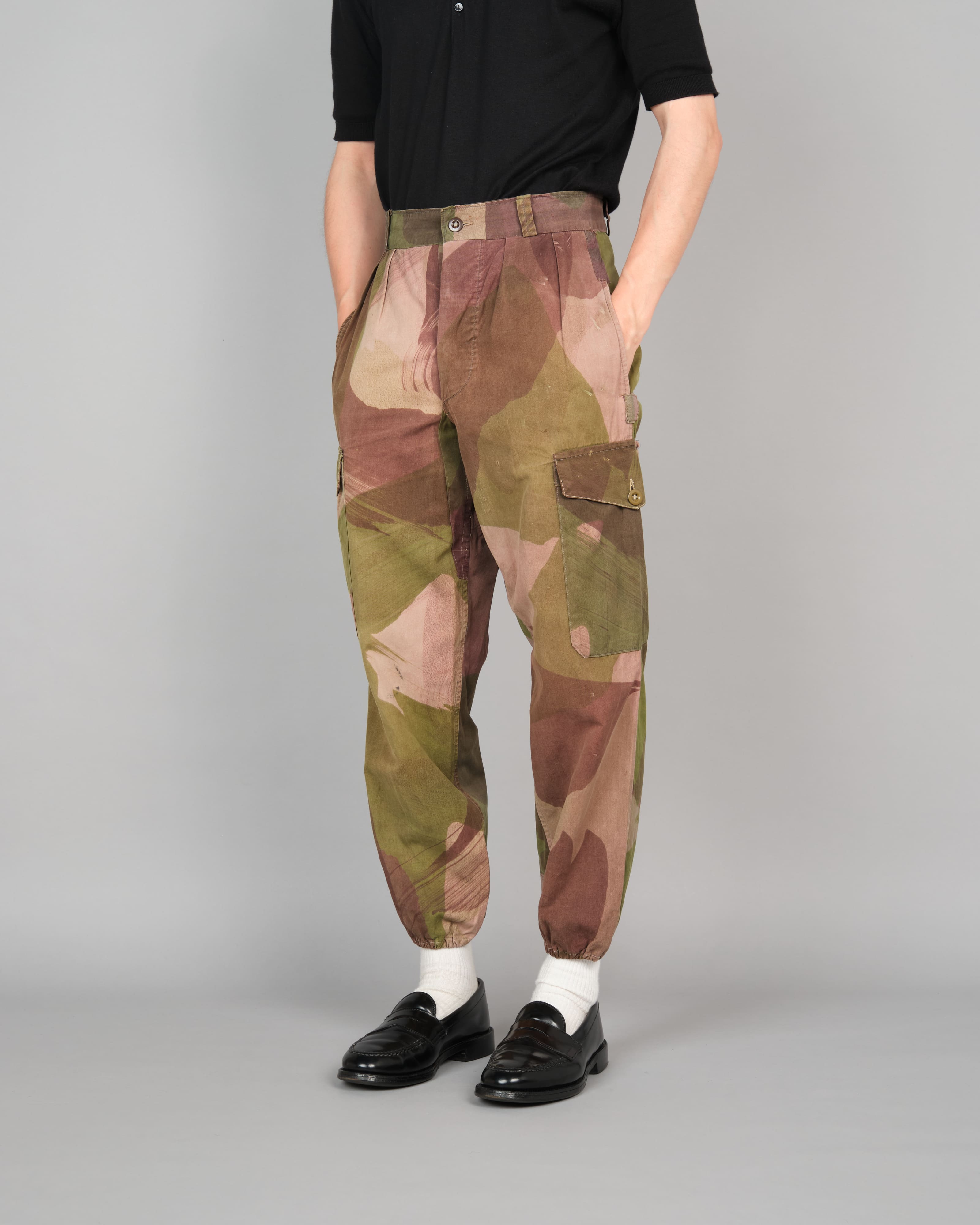 【~50's】French Army Camouflage Retailored Windproof Trousers "Algerian War"