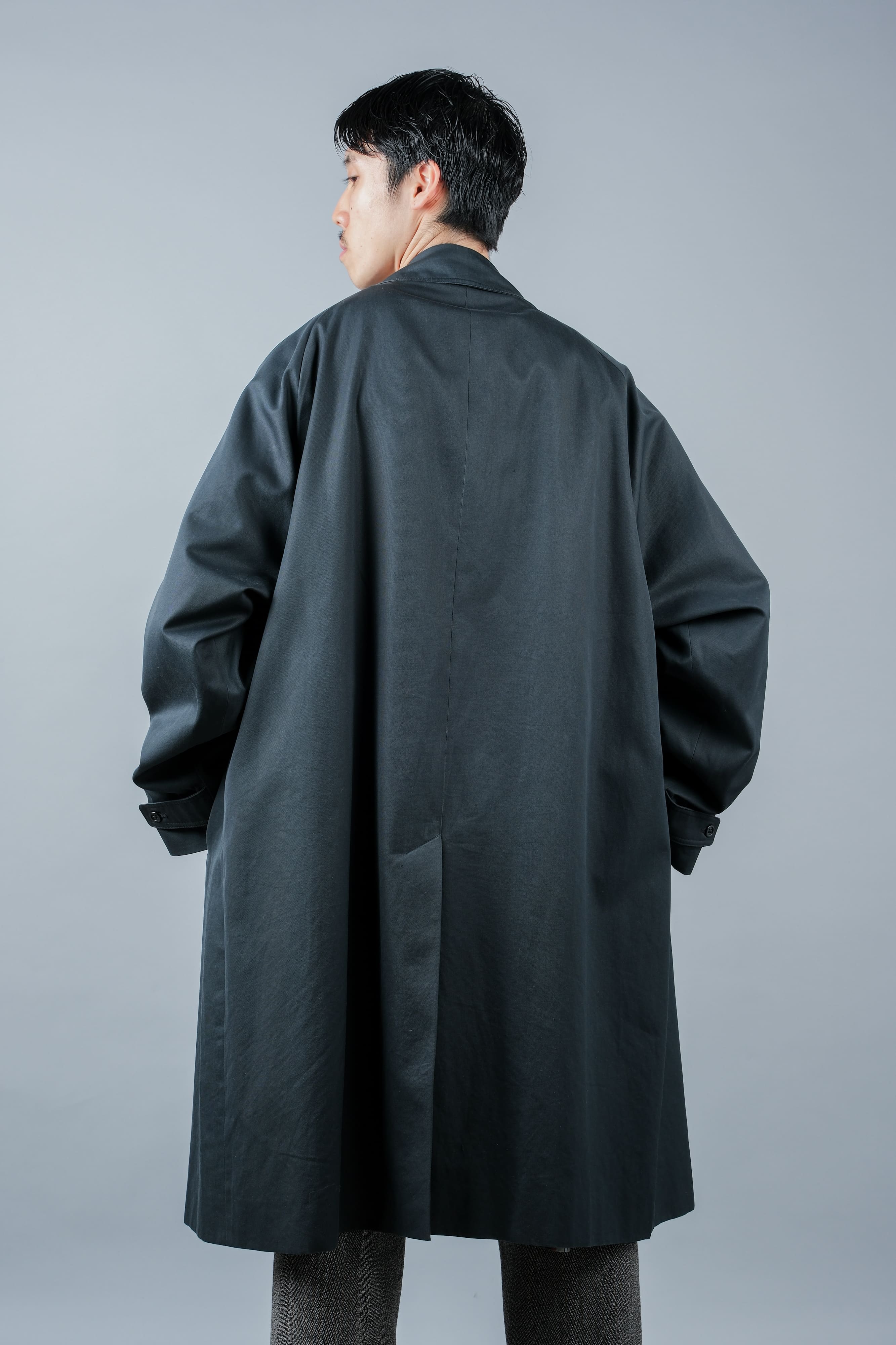 【~60's】Vintage Aquascutum Single Raglan Balmacaan Coat C100 Size.44REG "Aqua 5" "STEINHARDT 別注"