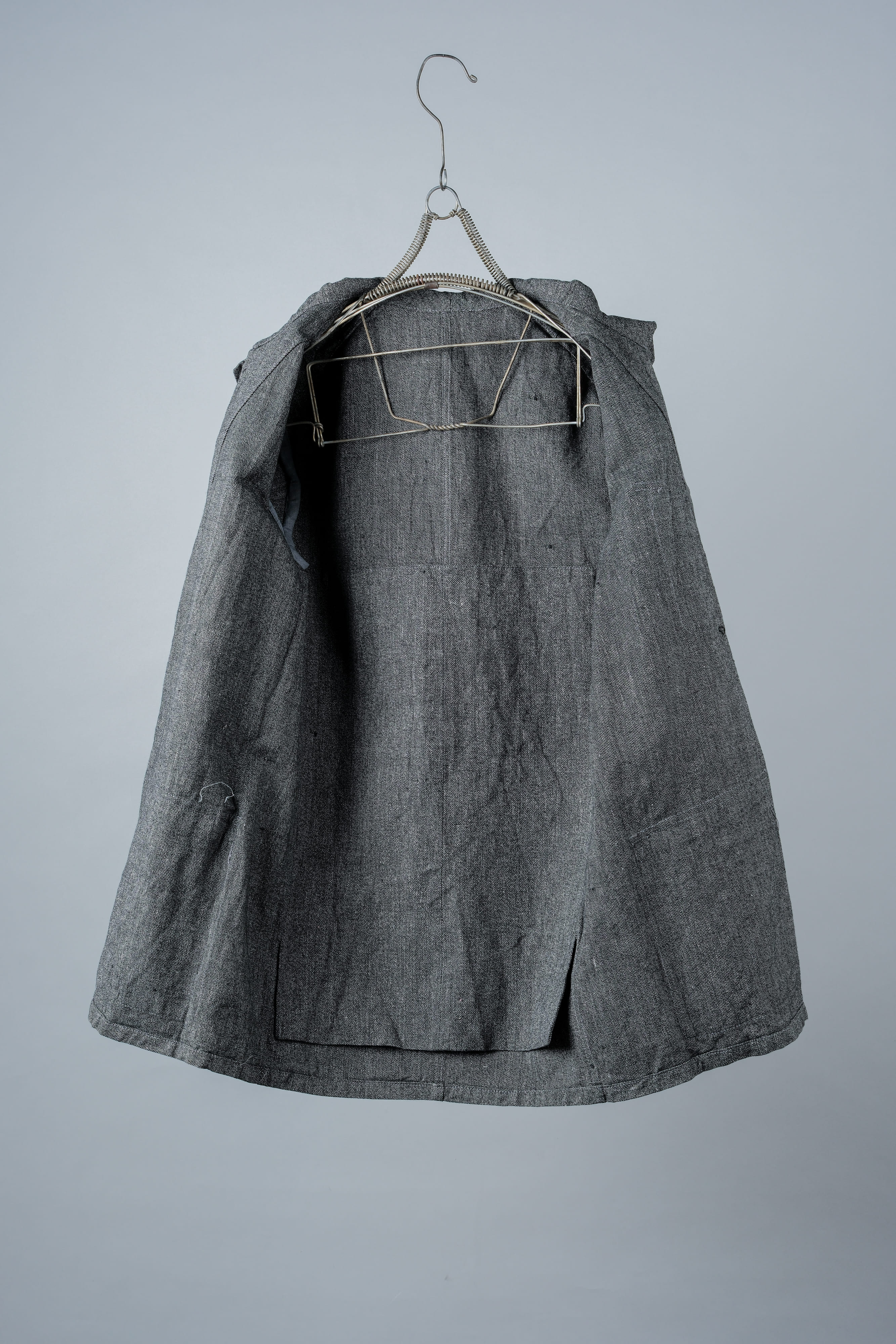 【~30’s】French Vintage Salt & Pepper Cotton Twill Hunting Jacket