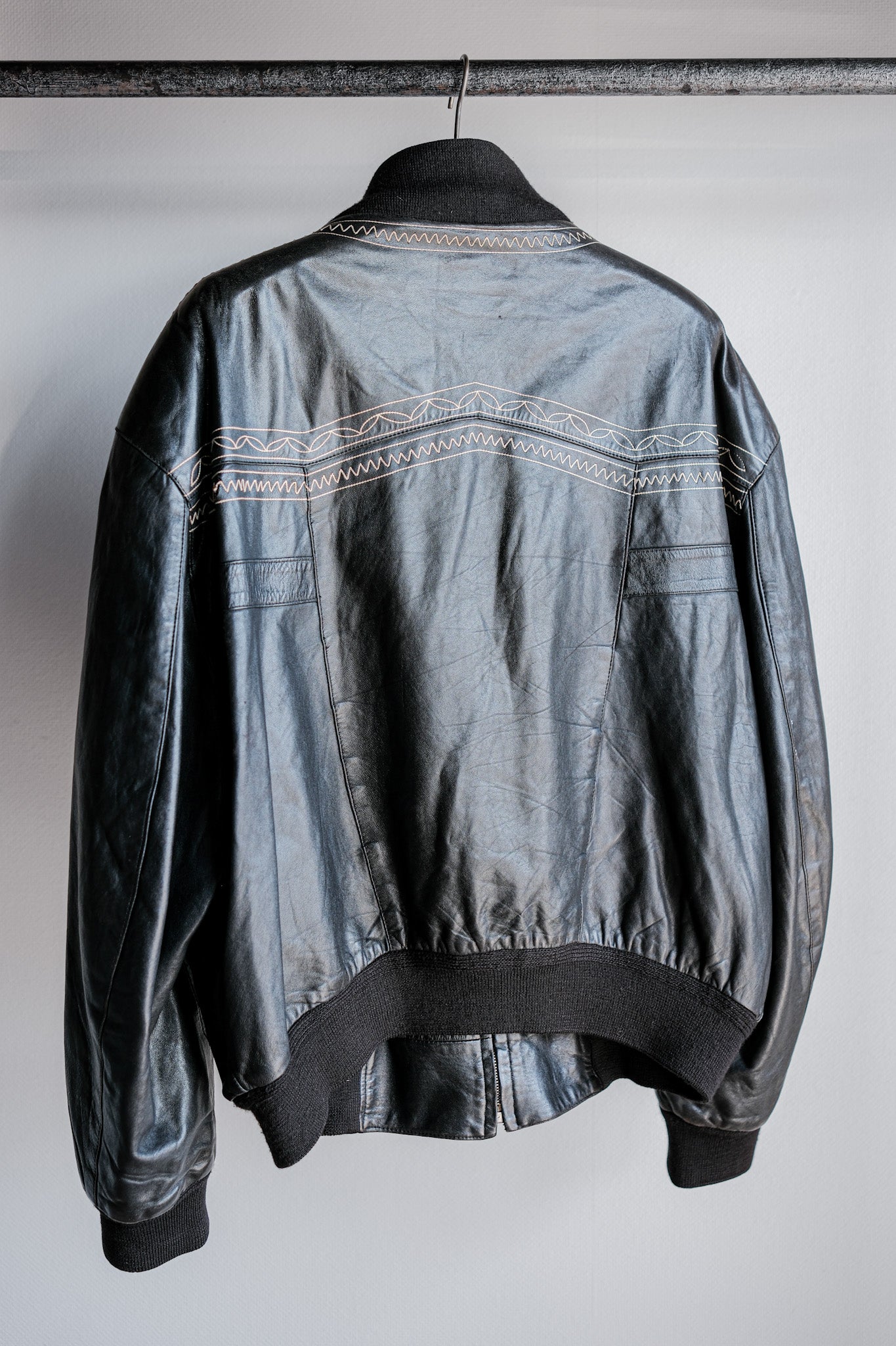 【~80's】Old SERAPHIN Lamb Leather Blouson Size.56