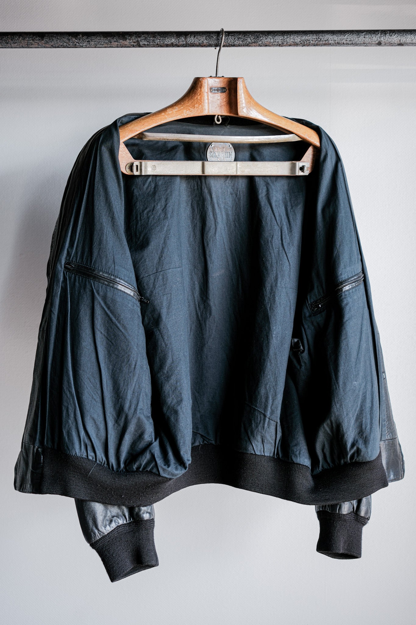 【~80's】Old SERAPHIN Lamb Leather Blouson Size.56