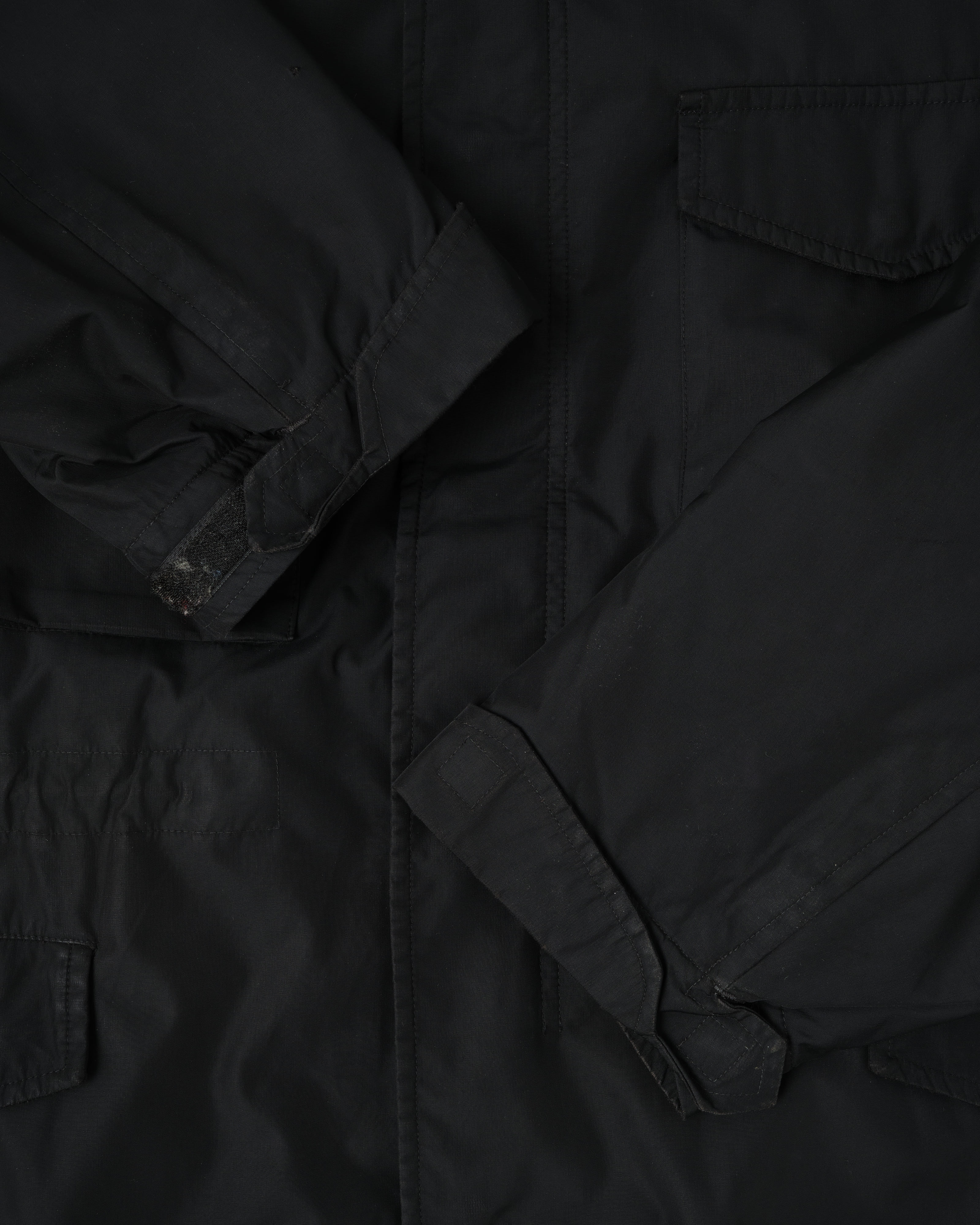 【~90’s】Old allegri M-65 Type Black Nylon Jacket Size.48