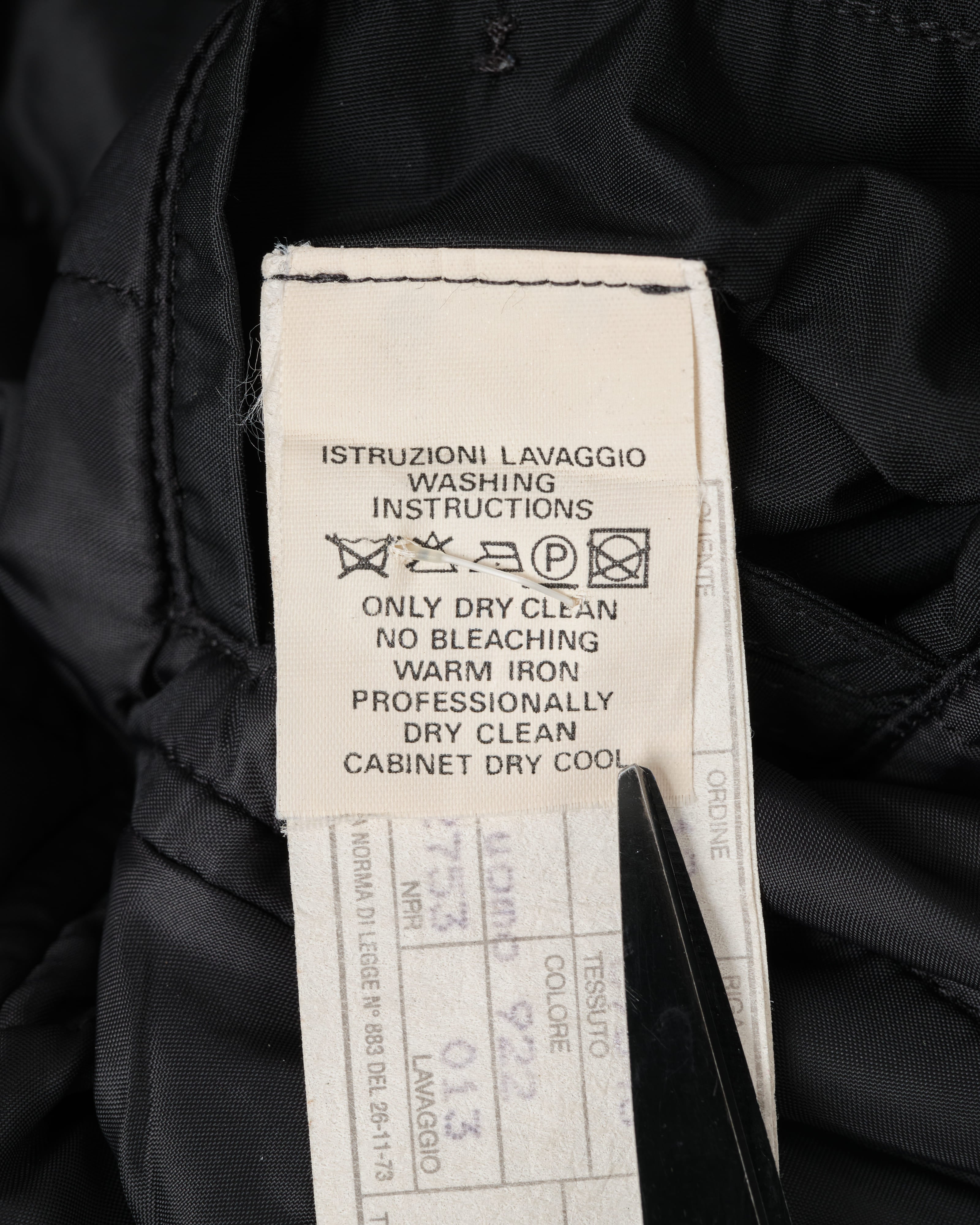 【~90’s】Old allegri M-65 Type Black Nylon Jacket Size.48