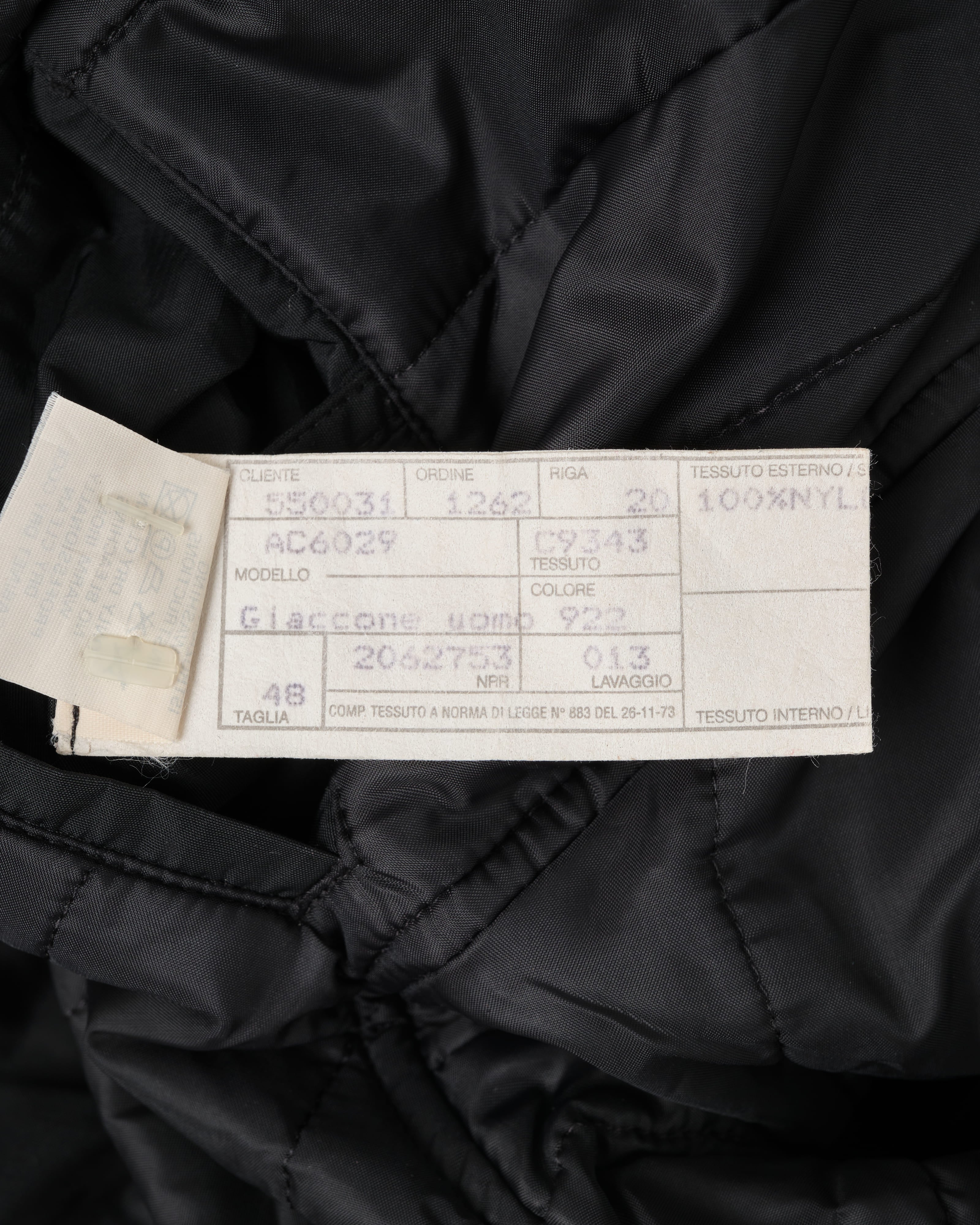 【~90’s】Old allegri M-65 Type Black Nylon Jacket Size.48