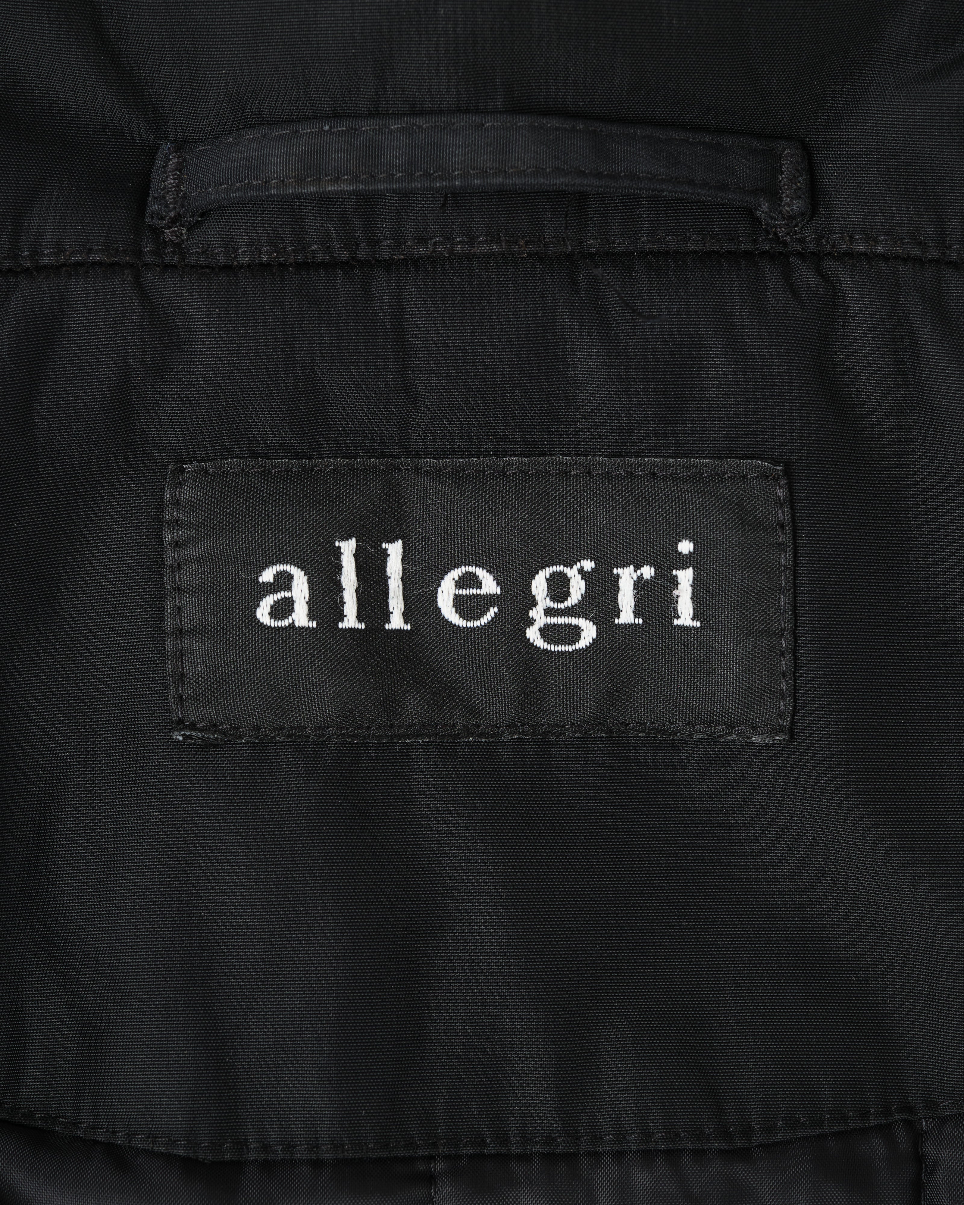 【~90’s】Old allegri M-65 Type Black Nylon Jacket Size.48
