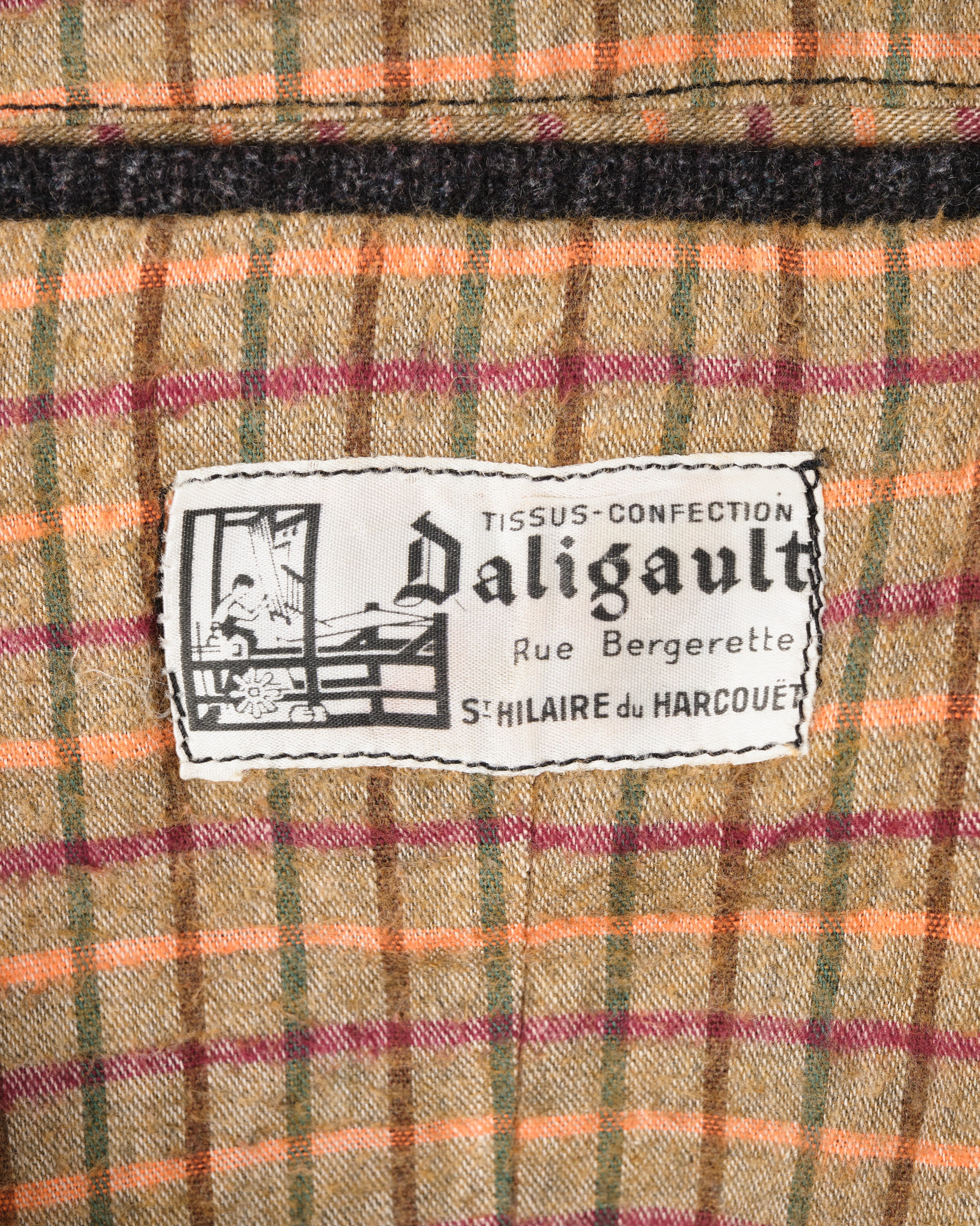 【~60’s】French Vintage Wool Lapel Work Jacket "Pascal"