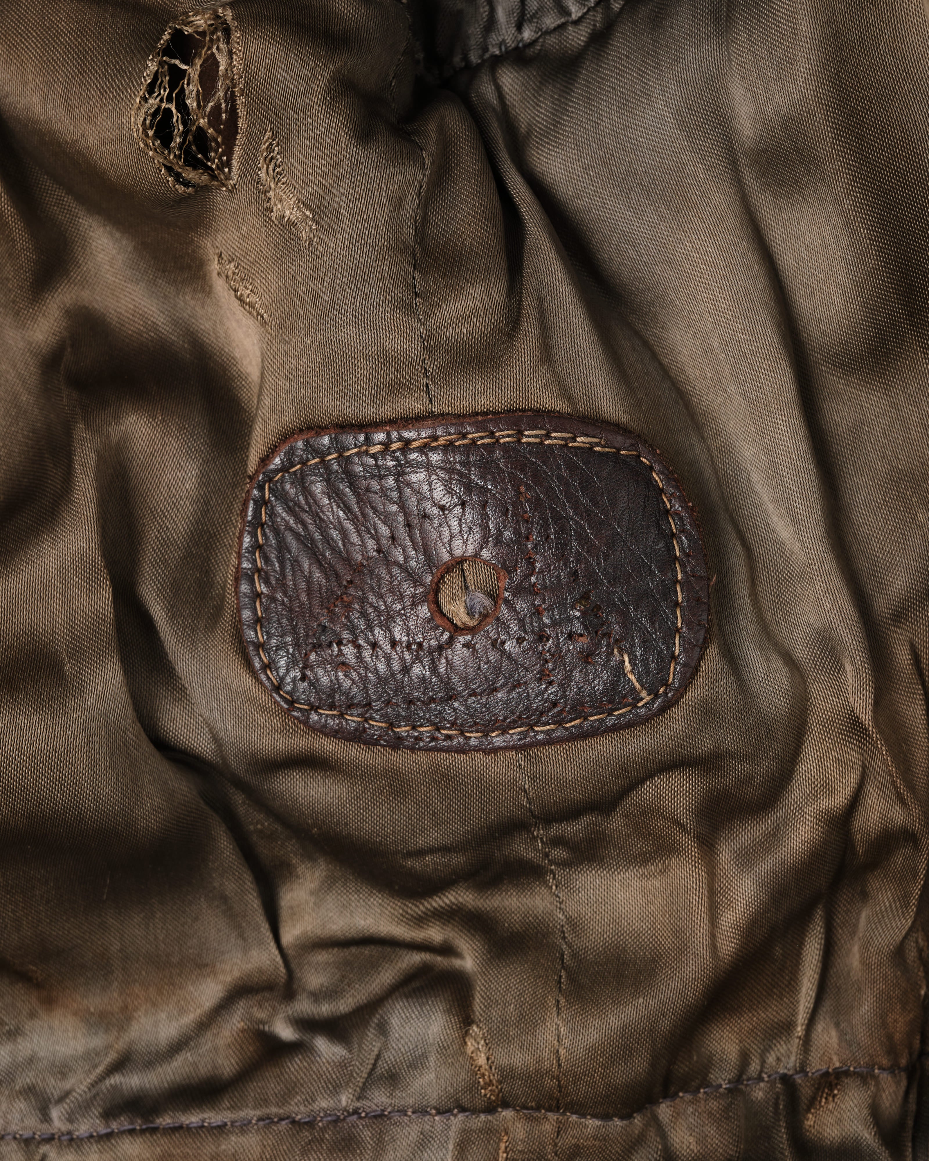 【~40’s】WWII German Air Force Elite Jet Fighter Winter Leather Flight Jacket "Luftwaffe"