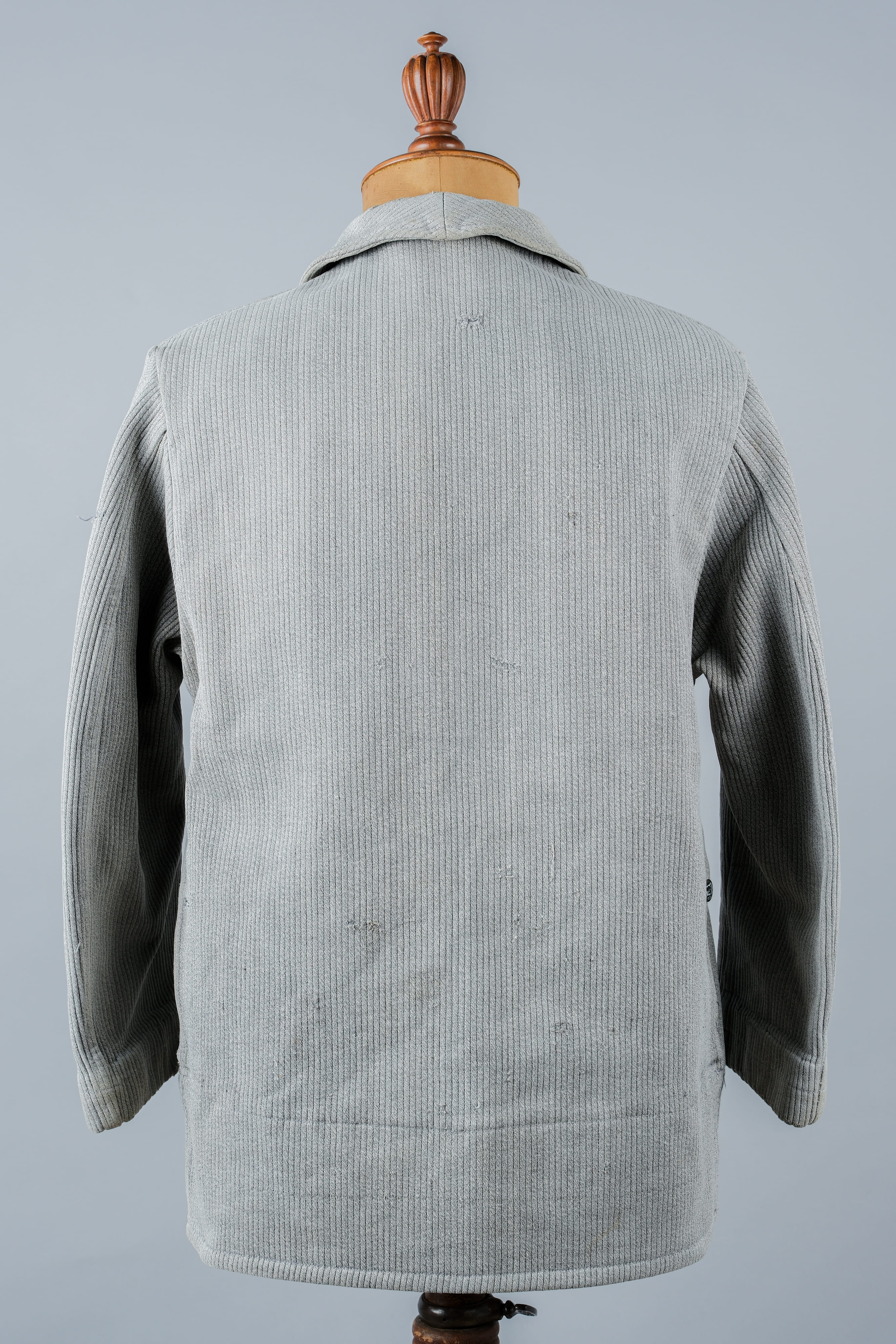 【~50's】French Vintage Gray Cotton Pique Hunting Jacket