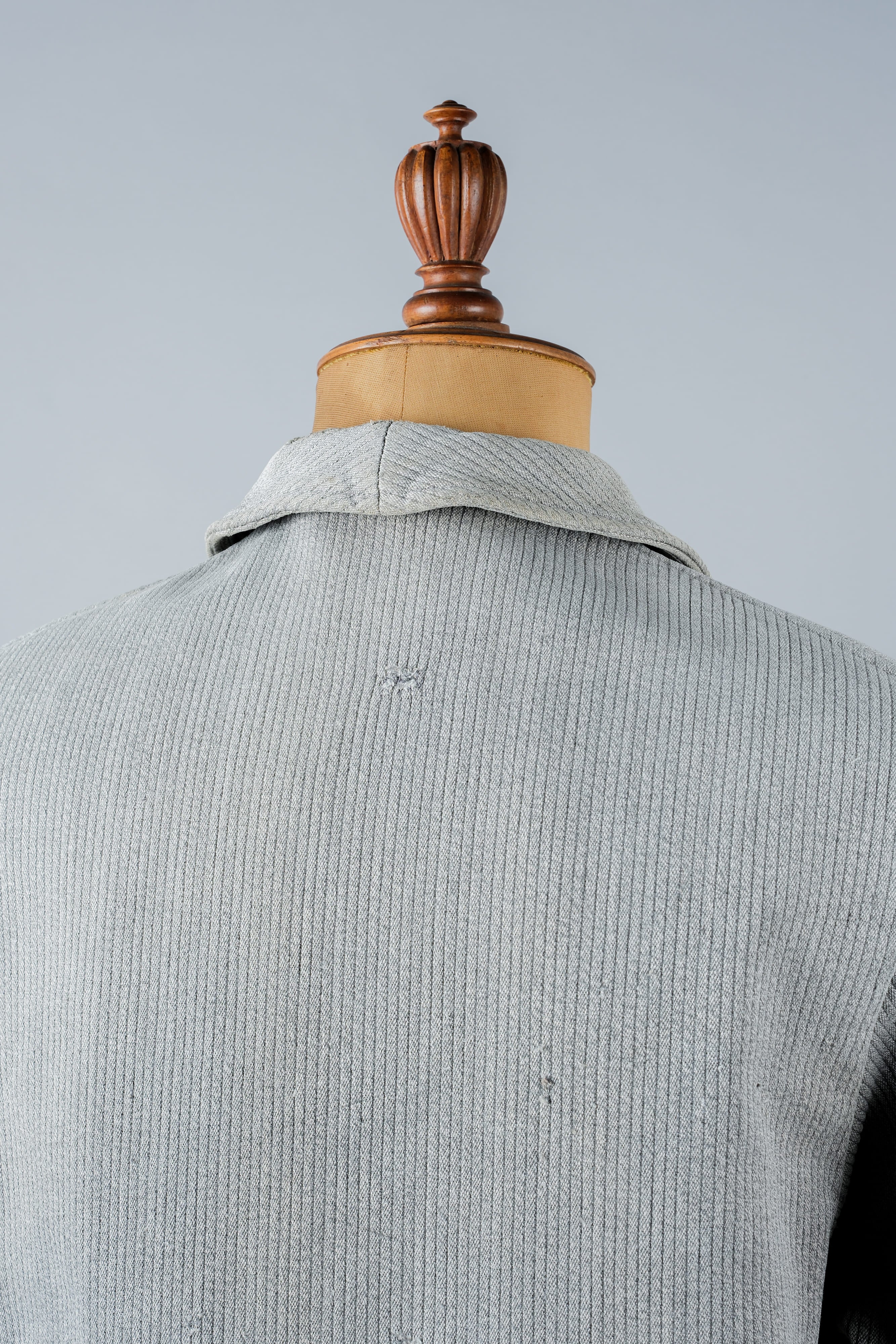 【~50's】French Vintage Gray Cotton Pique Hunting Jacket