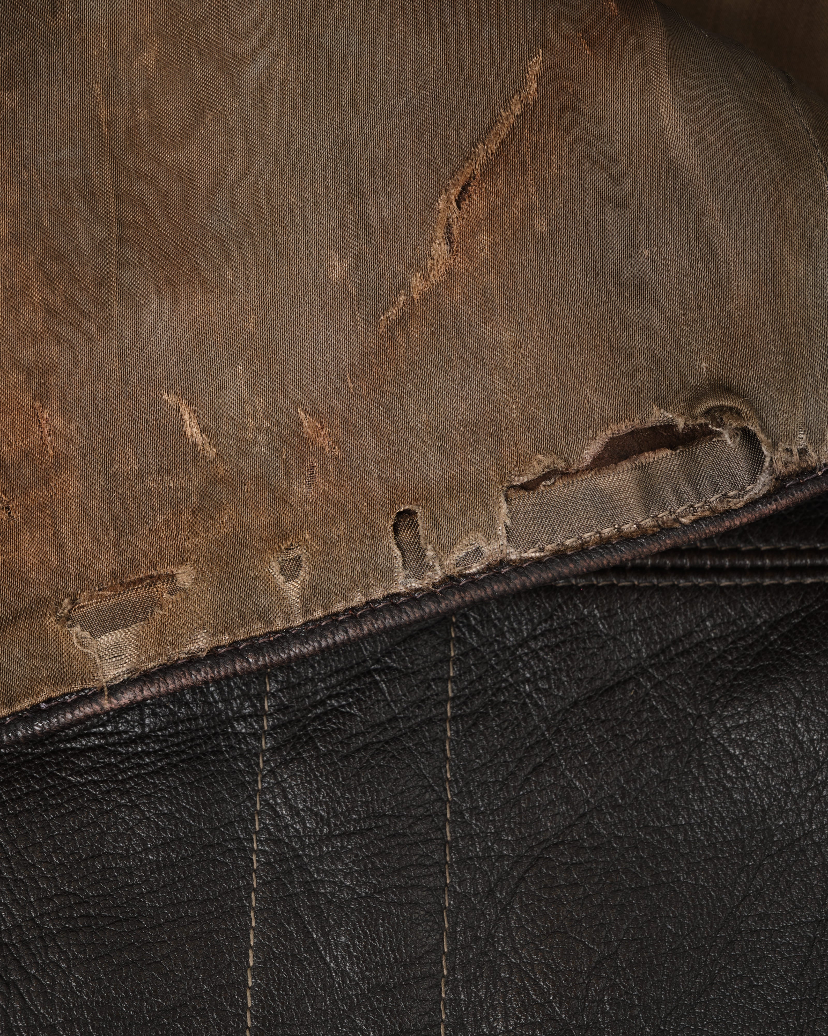 【~40’s】WWII German Air Force Elite Jet Fighter Winter Leather Flight Jacket "Luftwaffe"