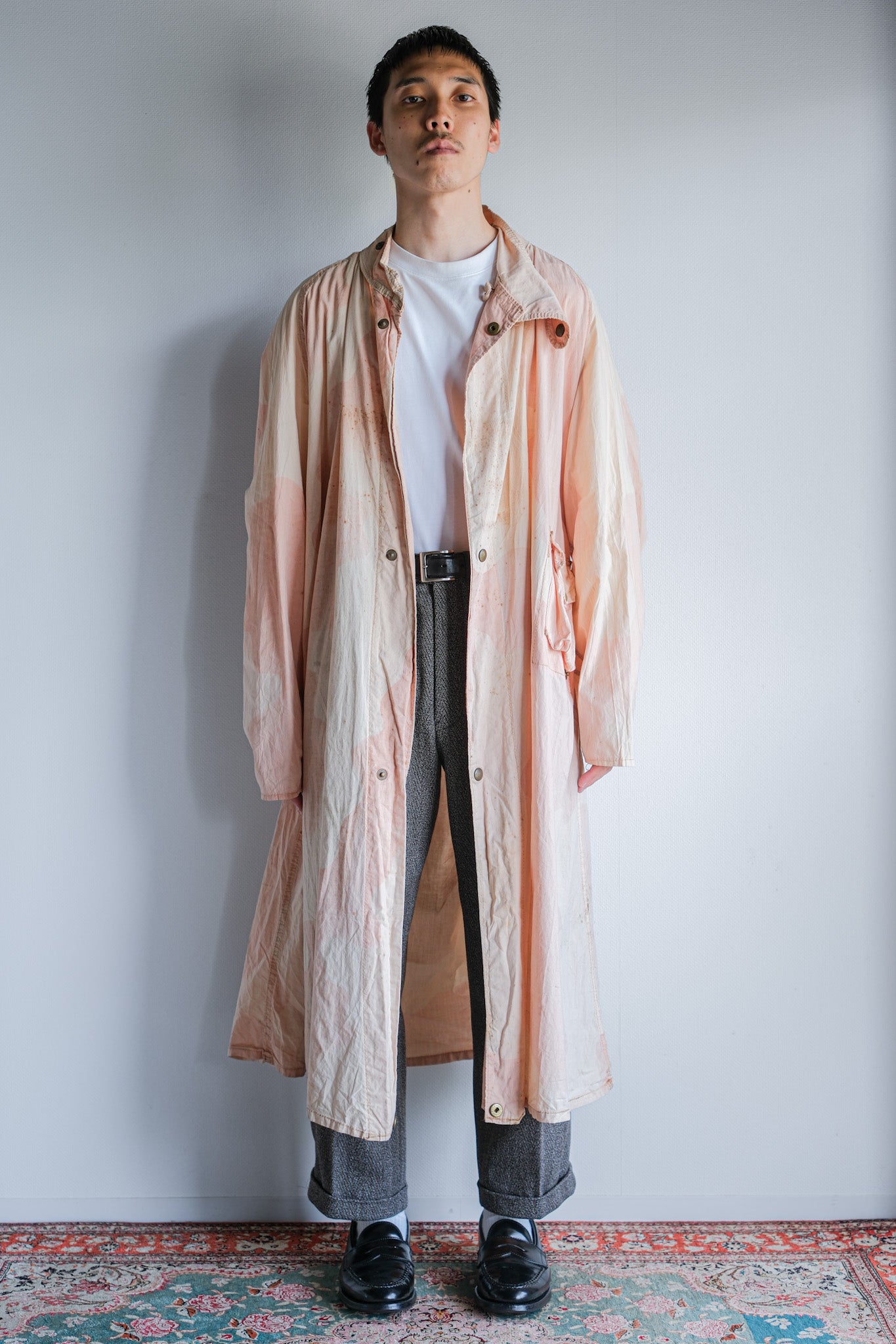 【~40's】WWⅡ British Army Pink Camouflage Anti Gas Cape