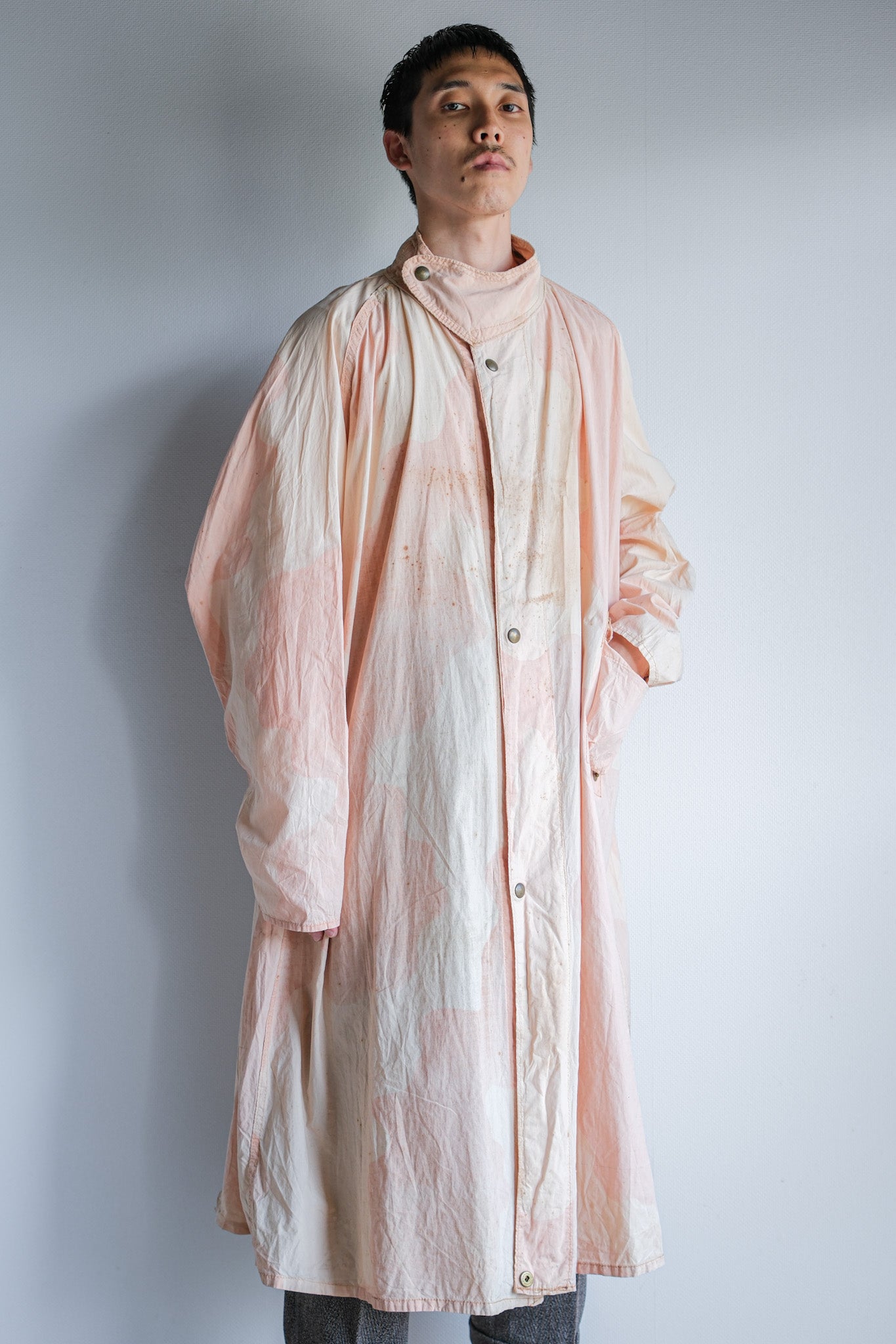 【~40's】WWⅡ British Army Pink Camouflage Anti Gas Cape