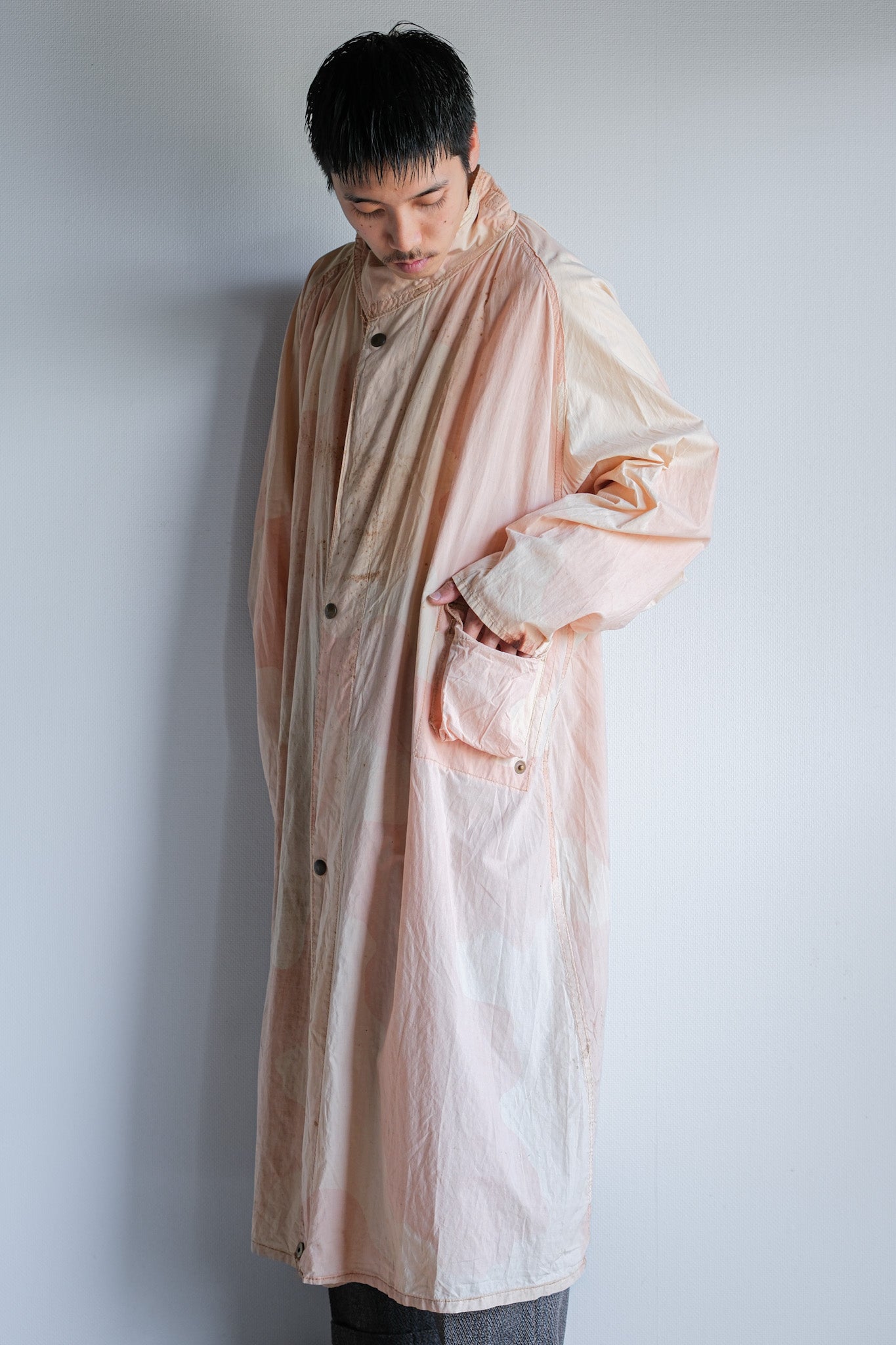 【~40's】WWⅡ British Army Pink Camouflage Anti Gas Cape