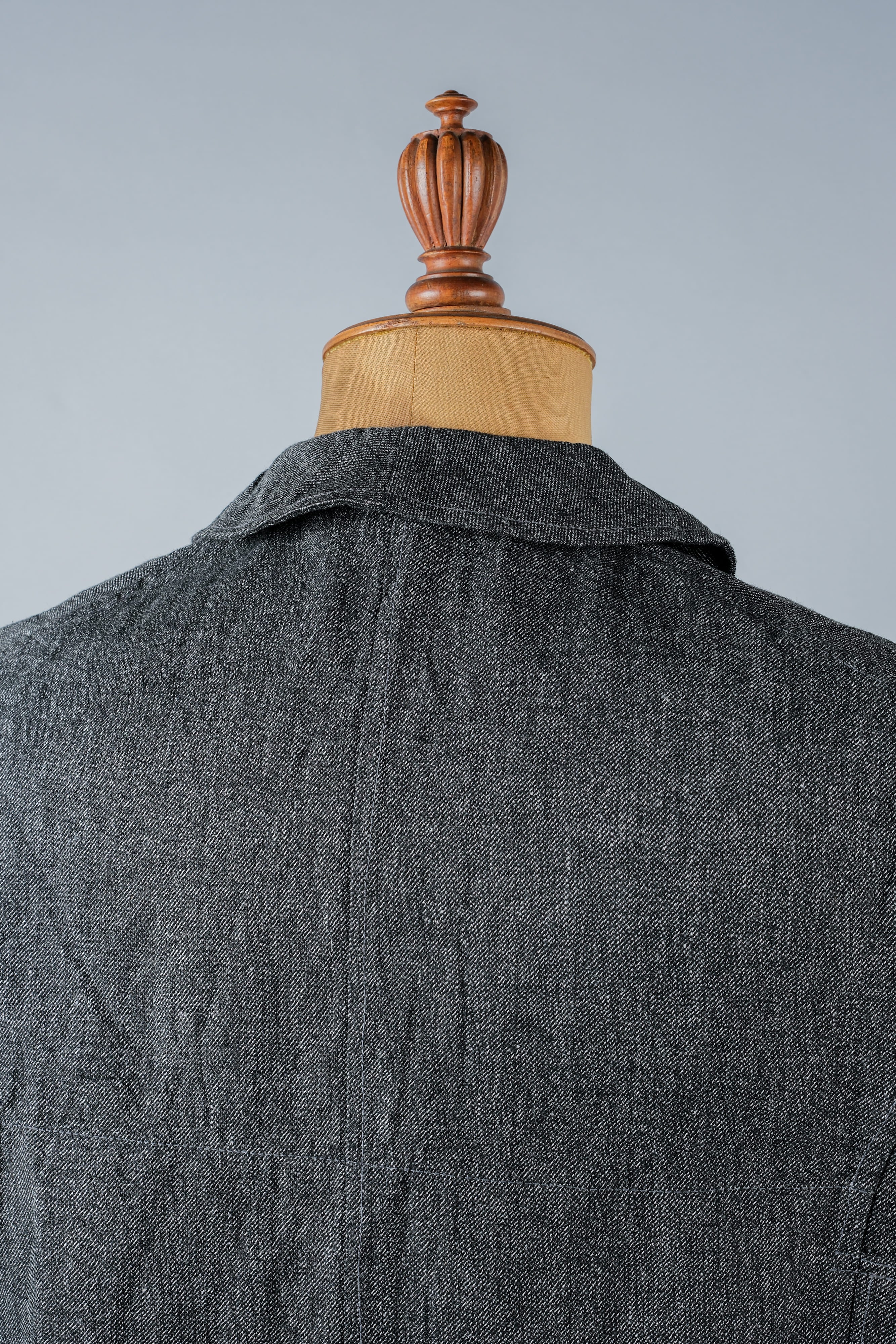 【~30’s】French Vintage Salt & Pepper Cotton Twill Hunting Jacket