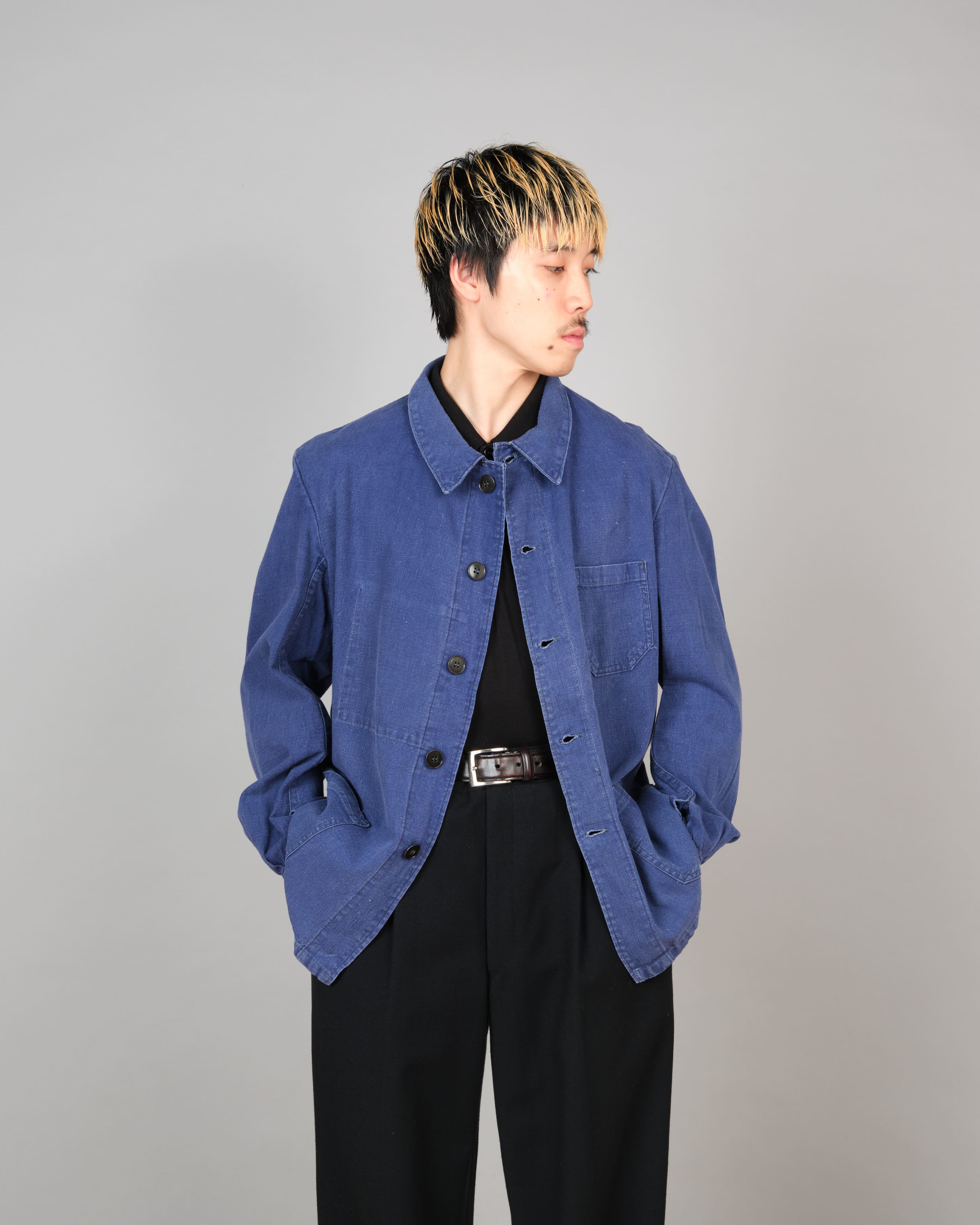 【~50’s】French Vintage Deep Blue Metis Work Jacket