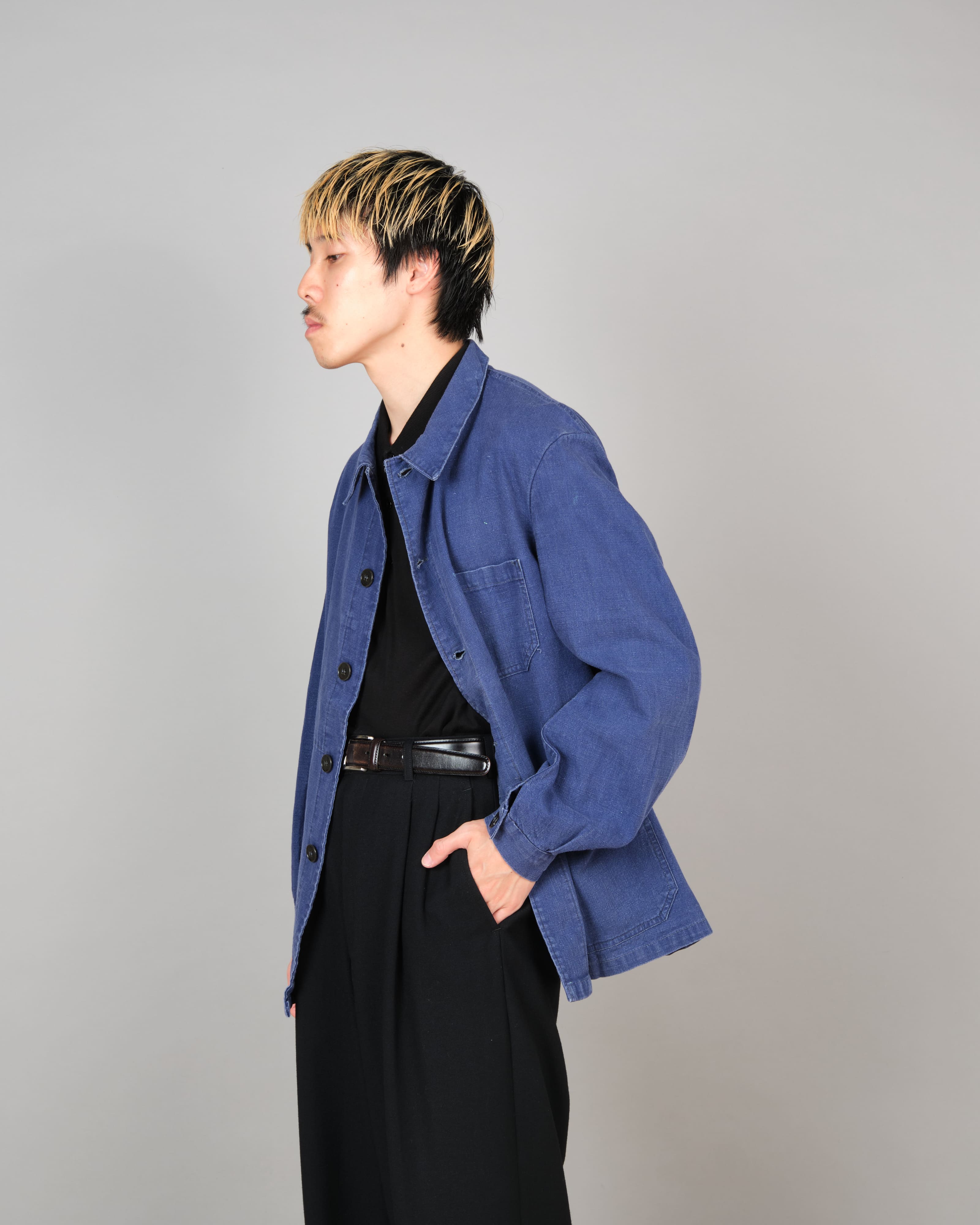 【~50’s】French Vintage Deep Blue Metis Work Jacket