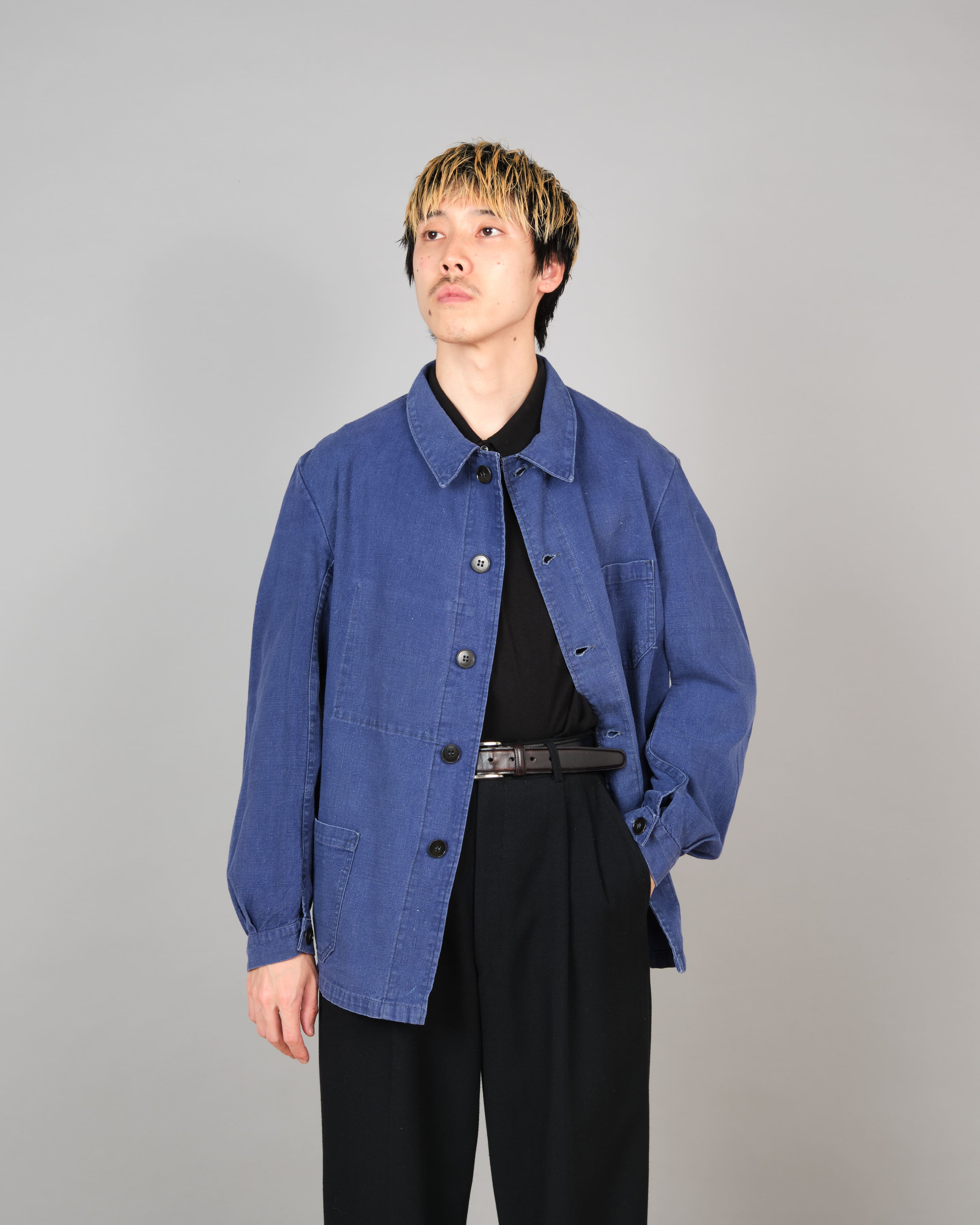【~50’s】French Vintage Deep Blue Metis Work Jacket