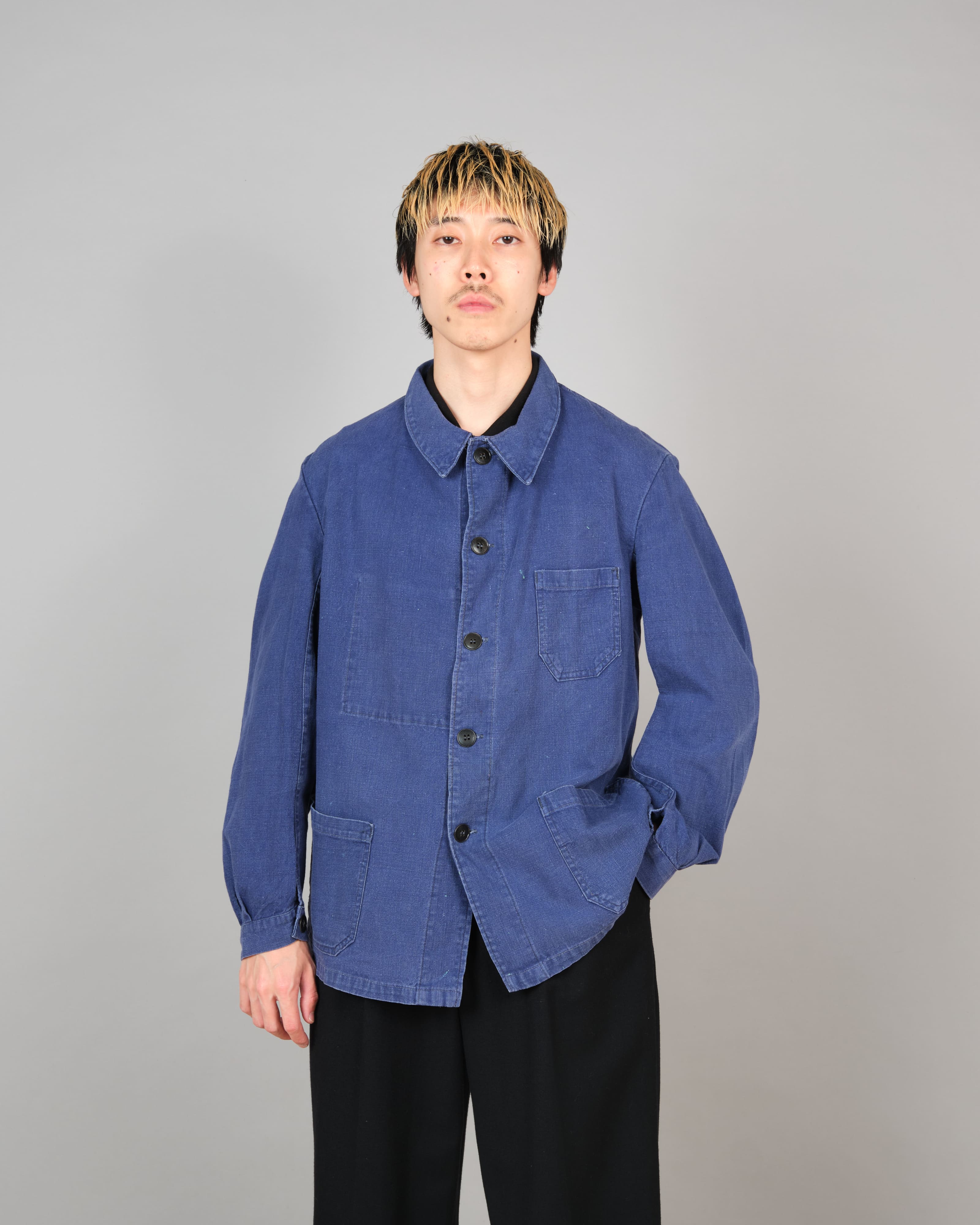 【~50’s】French Vintage Deep Blue Metis Work Jacket